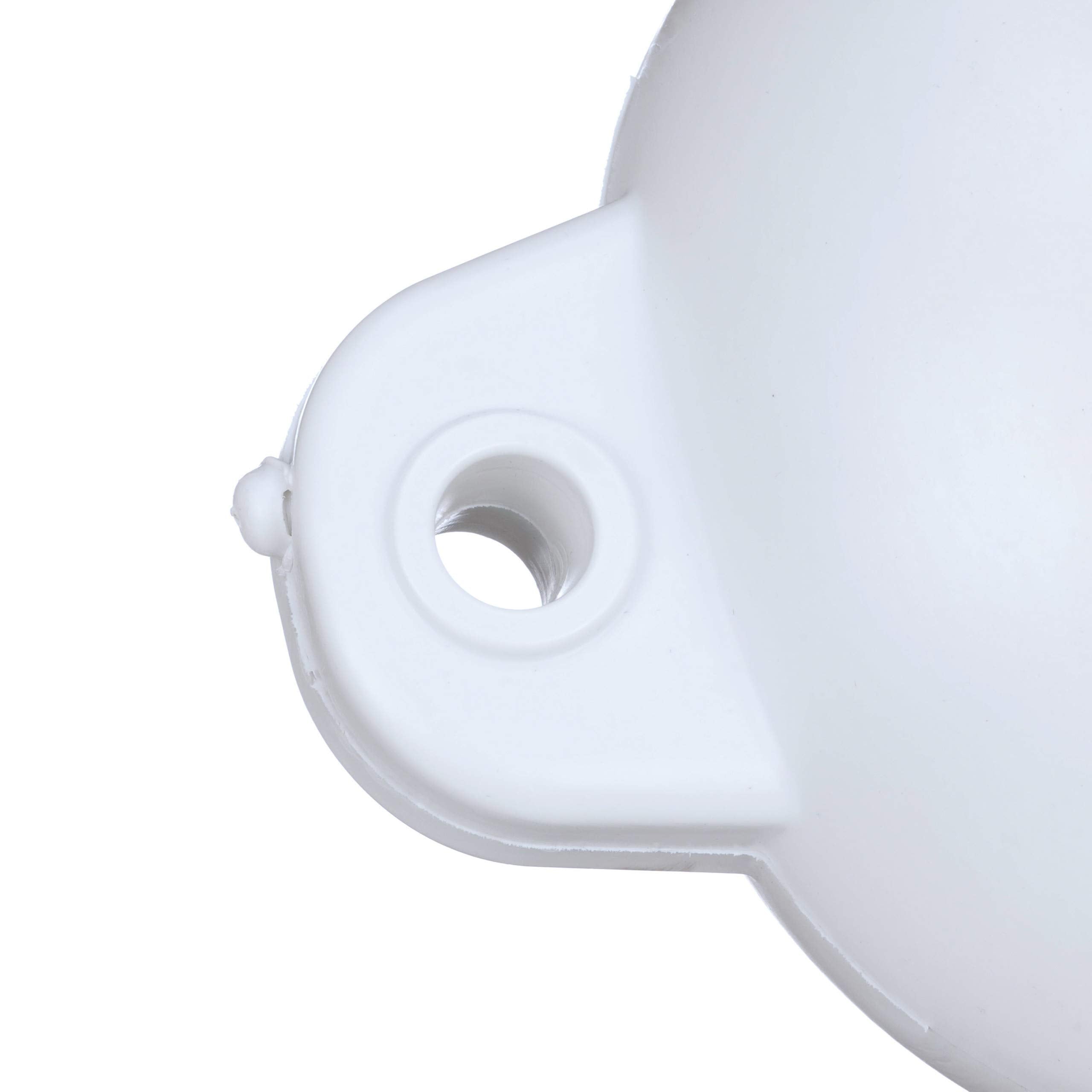 Attwood Softside 9358-1 UV-Resistant Marine Oval Mooring Fender, White, 8-Inch x 28-Inch