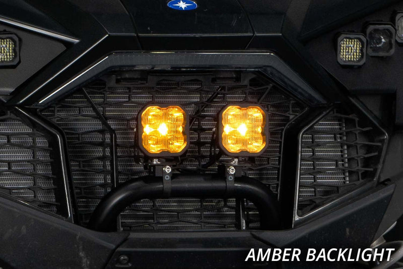 SS3 Diode Dynamics Universal 2 Inch Roll Bar Bumper Light Kit, Yellow Combo Sport