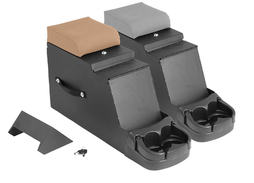 Center Console Rugged Ridge for Jeep CJ/Wrangler YJ | Vinyl, Grey | 13104.09 | Fits 1976-1995 Jeep CJ & Wrangler YJ