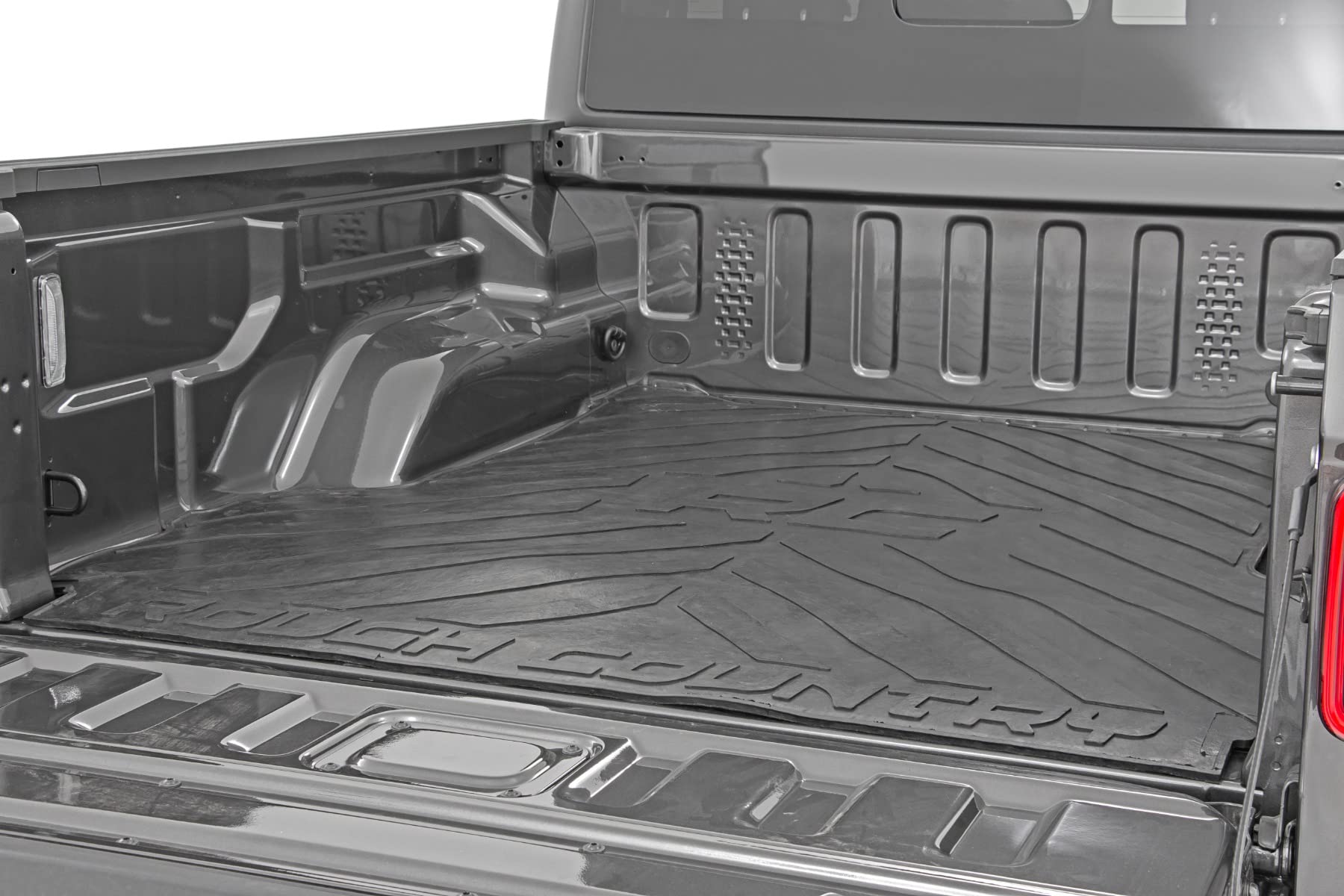Rough Country Bed Mat Rubber for Jeep Gladiator JT (2020-2025) - Fits 5' (60") Bed, Non-Slip, Tear-Resistant Truck Bed Protection