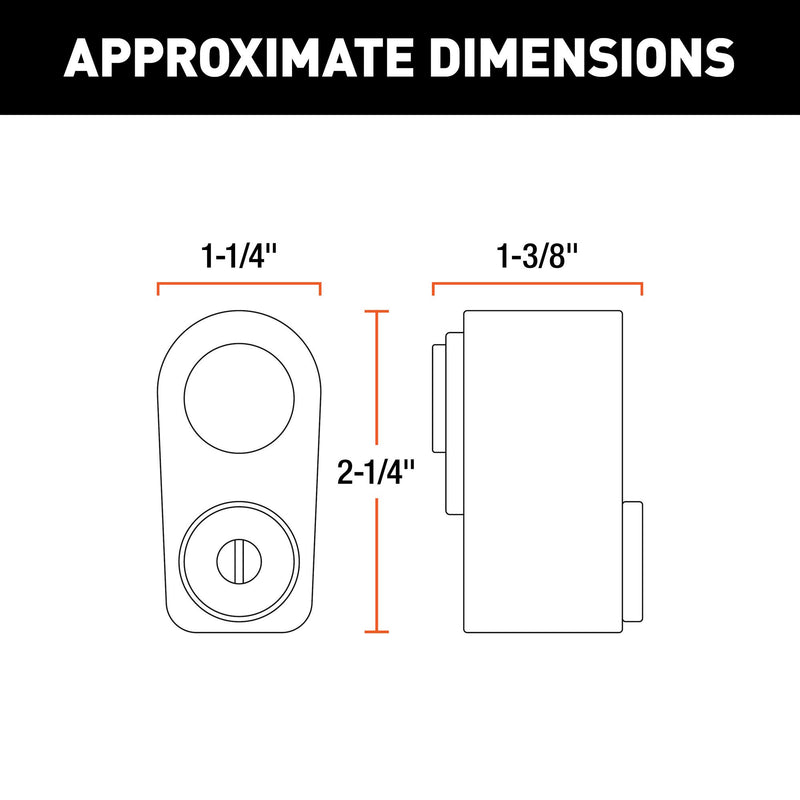 Spare Tire Lock CURT 23562, Chrome