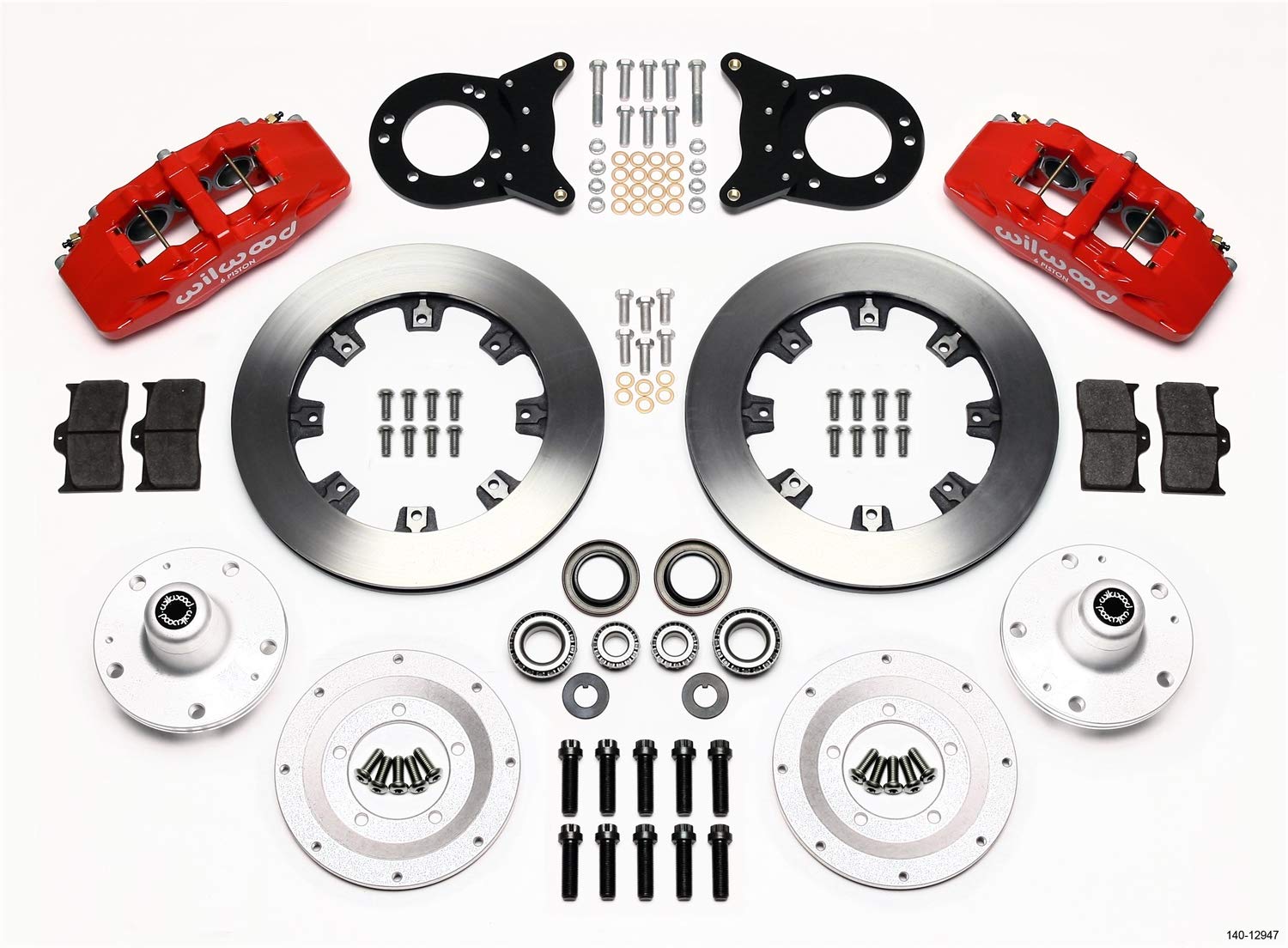Front Hub Kit DP6A, 12.19", Red