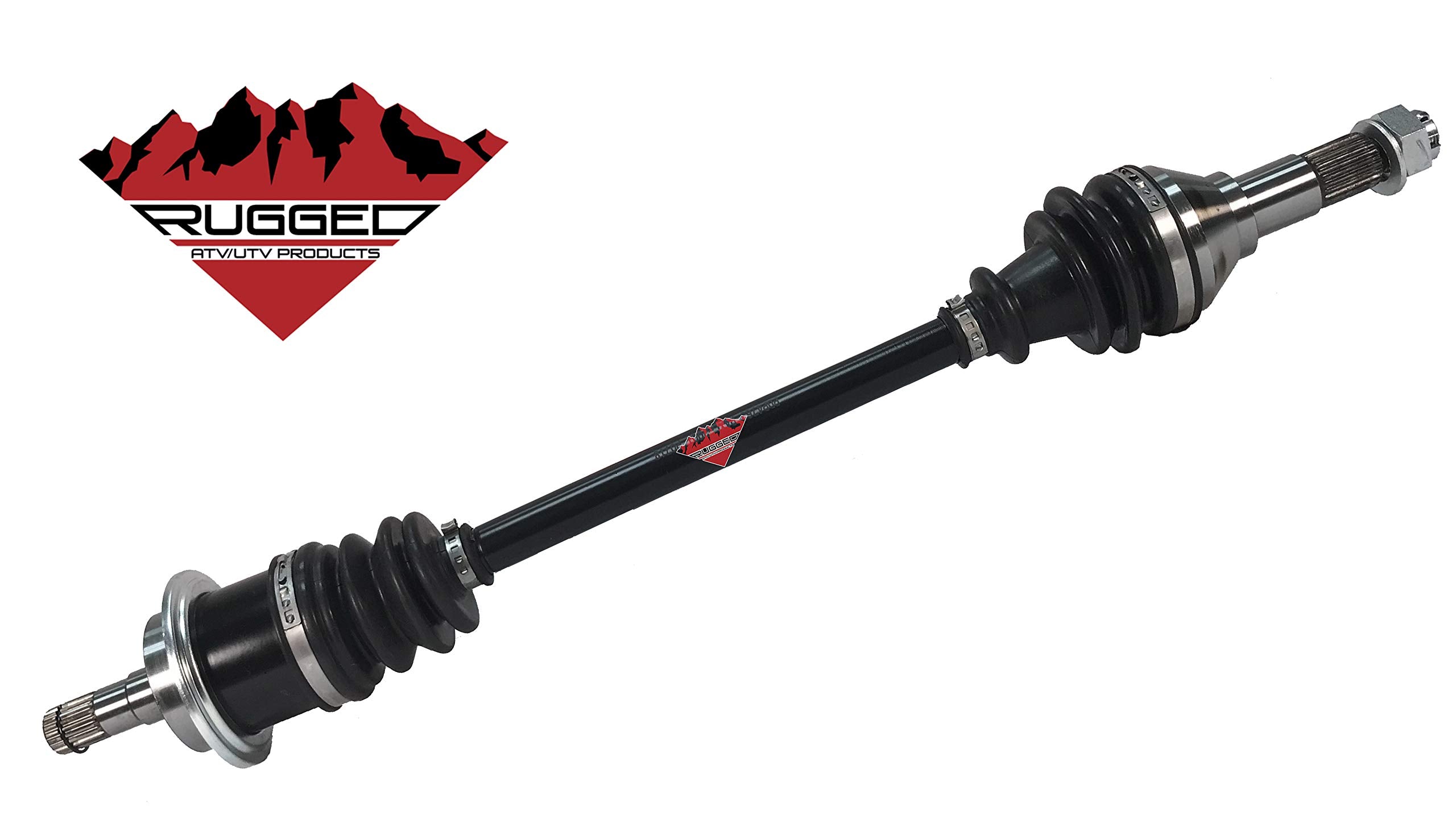 Rear Left/Right Rugged Performance Axle for (2015-17) Arctic Cat Diesel/TRV/Alterra/500, In CNC Precision Components, Stainless-Steel Clamps Coated for Protection OEM: 2502-353