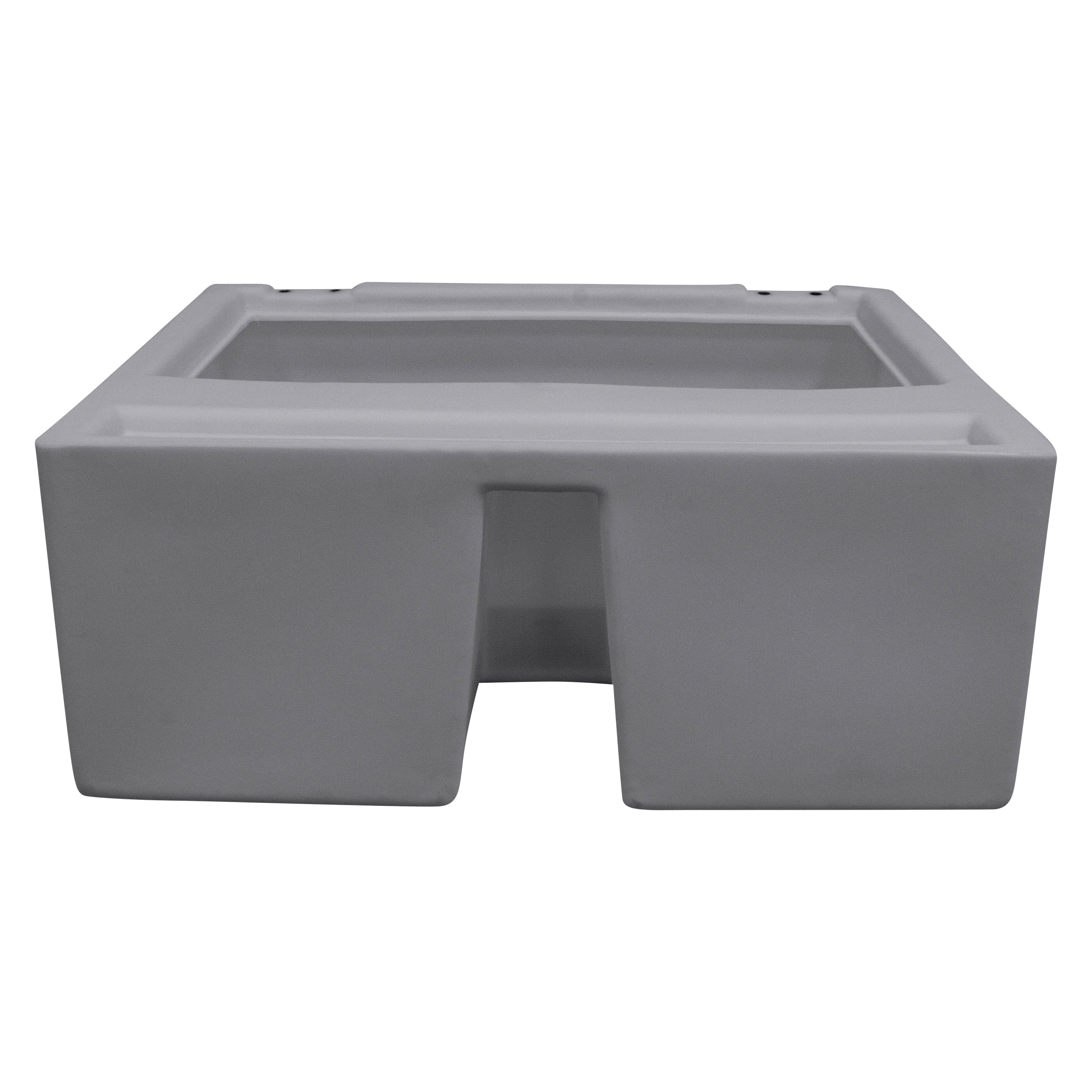 8WD95-1B-221 Wise DLX Series 28" Pontoon Bench Seat - Base Only - Grey