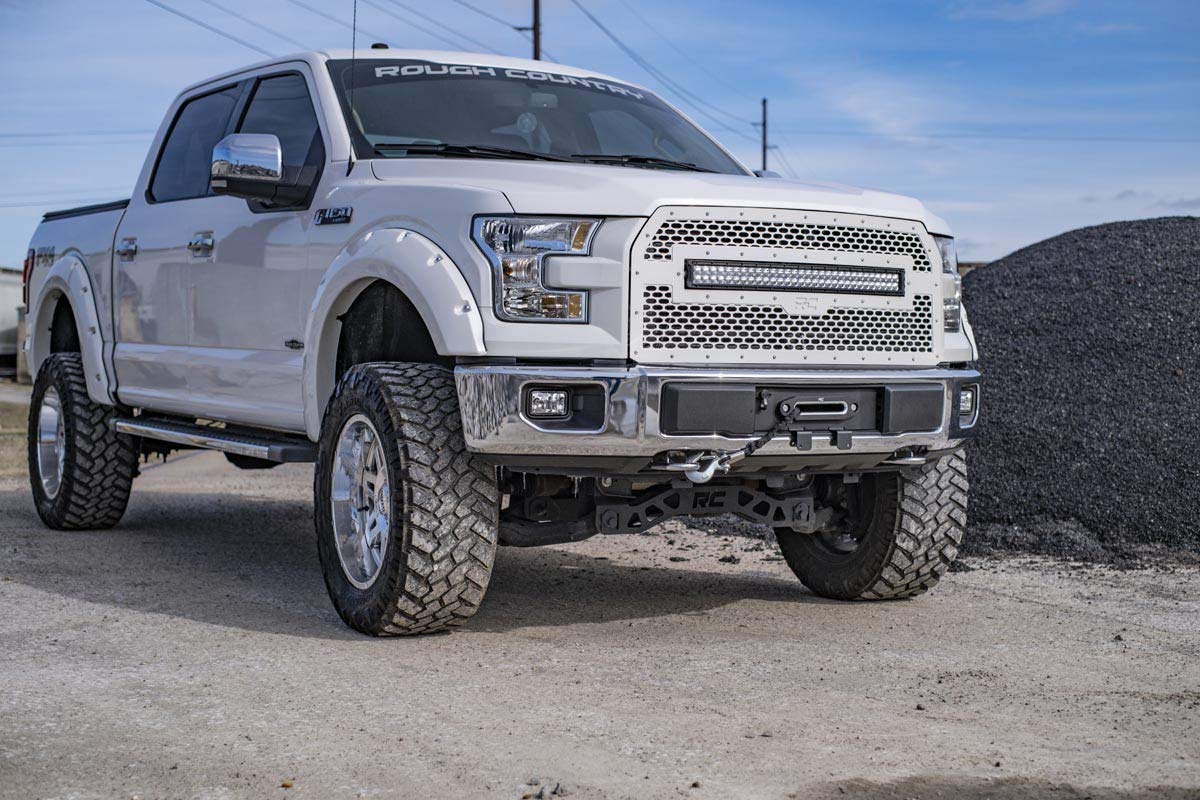 Hidden Winch Mounting Plate Rough Country for 2015-2020 Ford F-150 | V8-51007