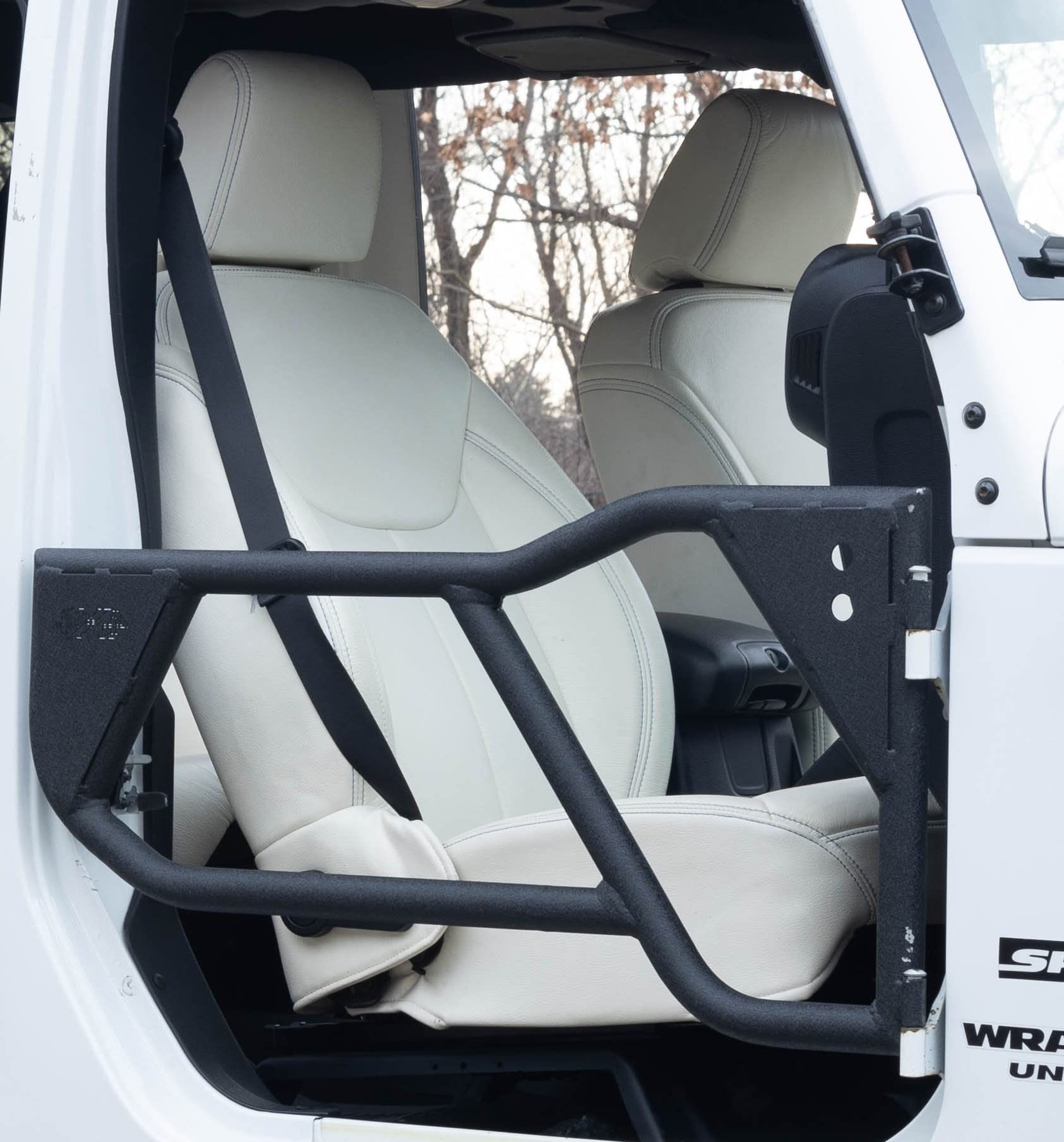 2-Door EZ4X4 RAZOR ALUMINUM HALF TUBE DOORS FOR JK Wrangler 2011-2018 Patent Pending