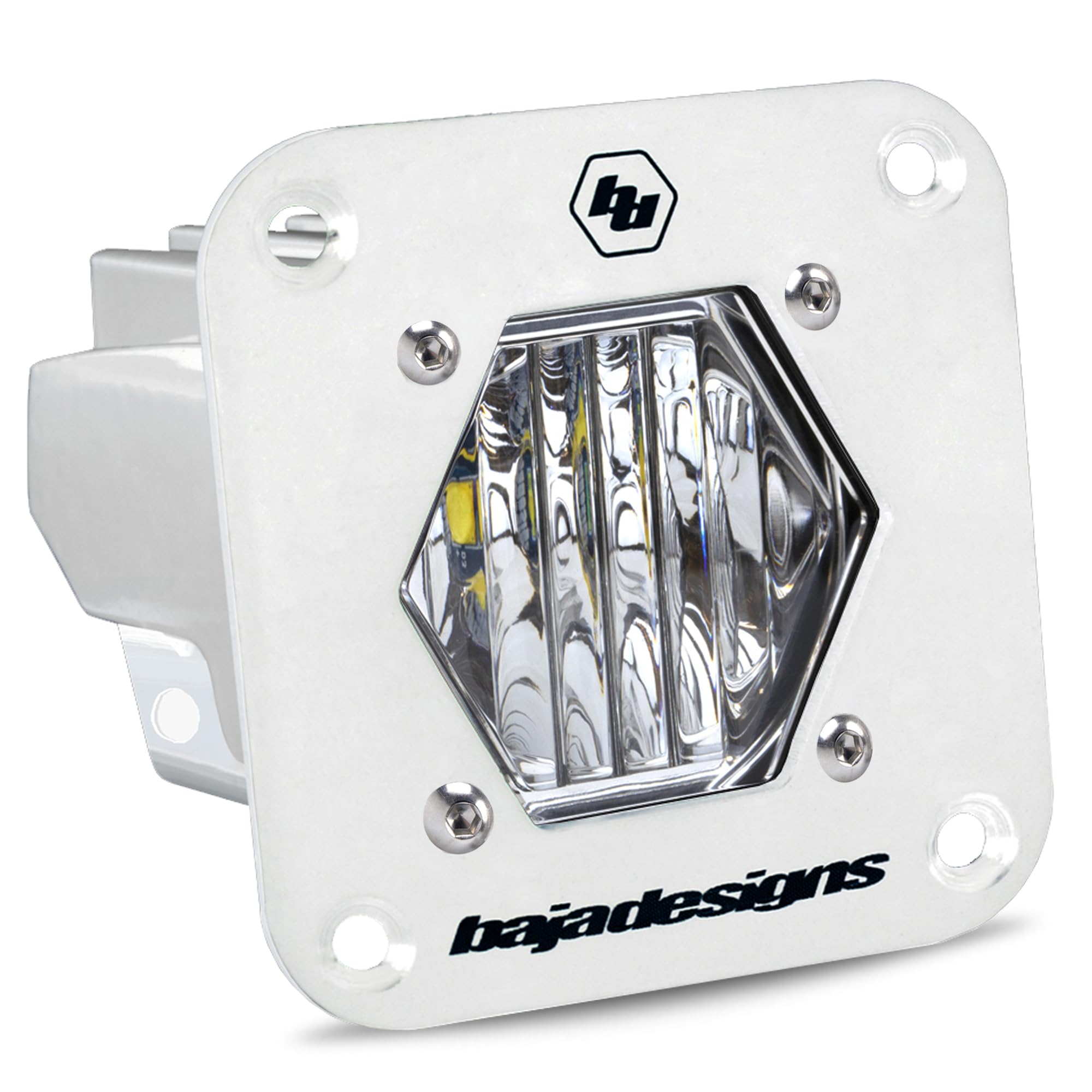 Flush Mount Baja Designs S1 White Auxiliary Light Pod - Marine Grade (Wide Cornering)