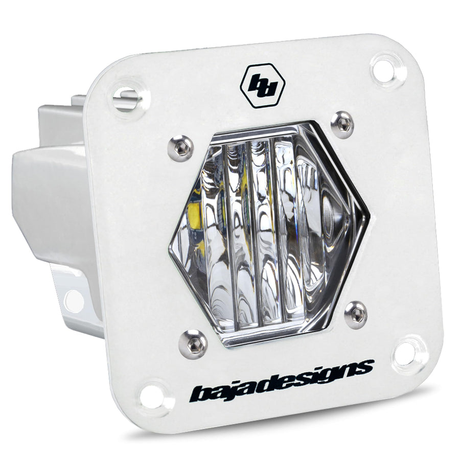 Flush Mount Baja Designs S1 White Auxiliary Light Pod - Marine Grade (Wide Cornering)