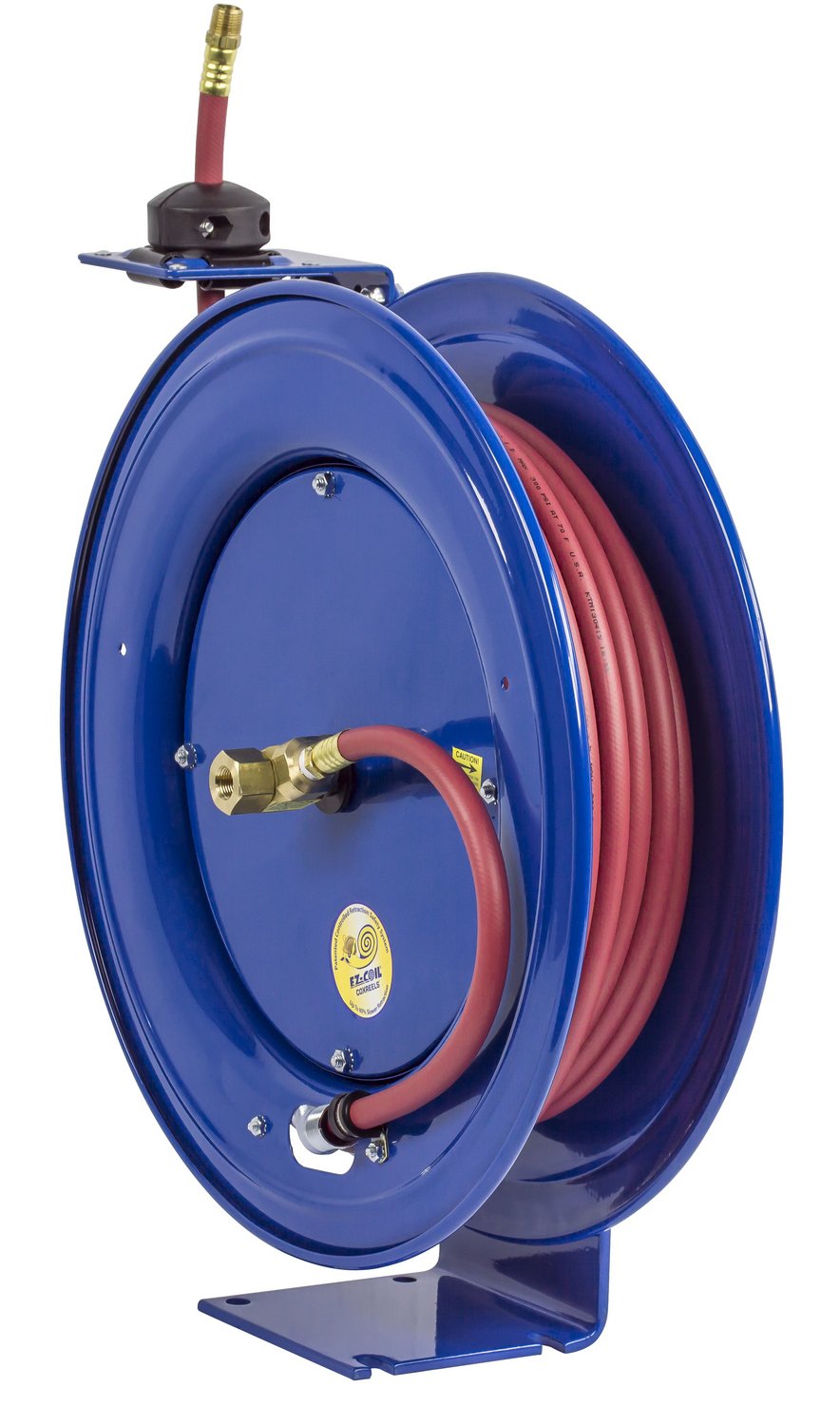 Coxreels Safety Series EZ-SH-350 Spring Rewind Hose Reel for air/Water: 3/8" I.D., 50' Hose, 300 PSI