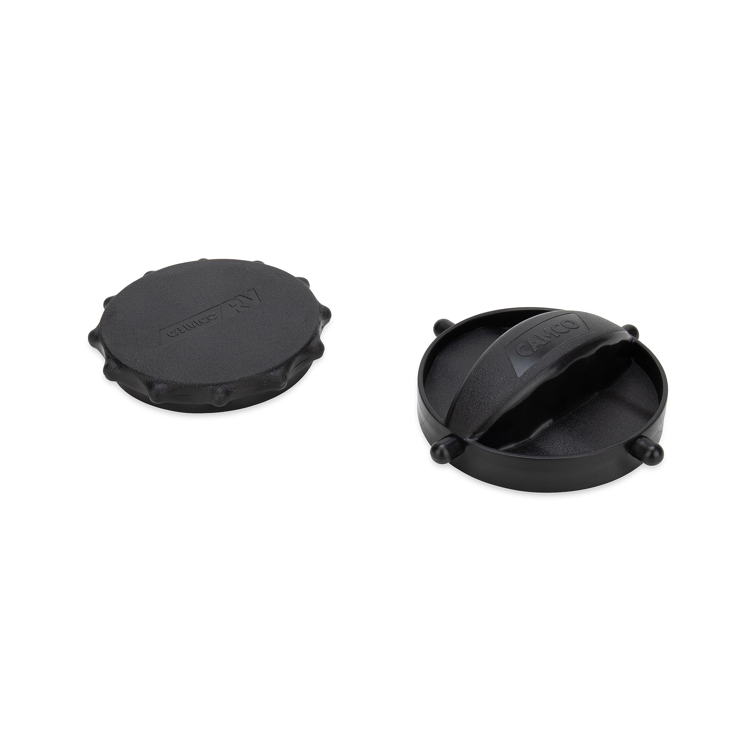 Camco Rhino Flex Bayonet Cap and Elbow Cap - Seals Both Ends of Your Sewer Hose to Form a Odor Tight Connection While Storing (2 Pack) (39753)
