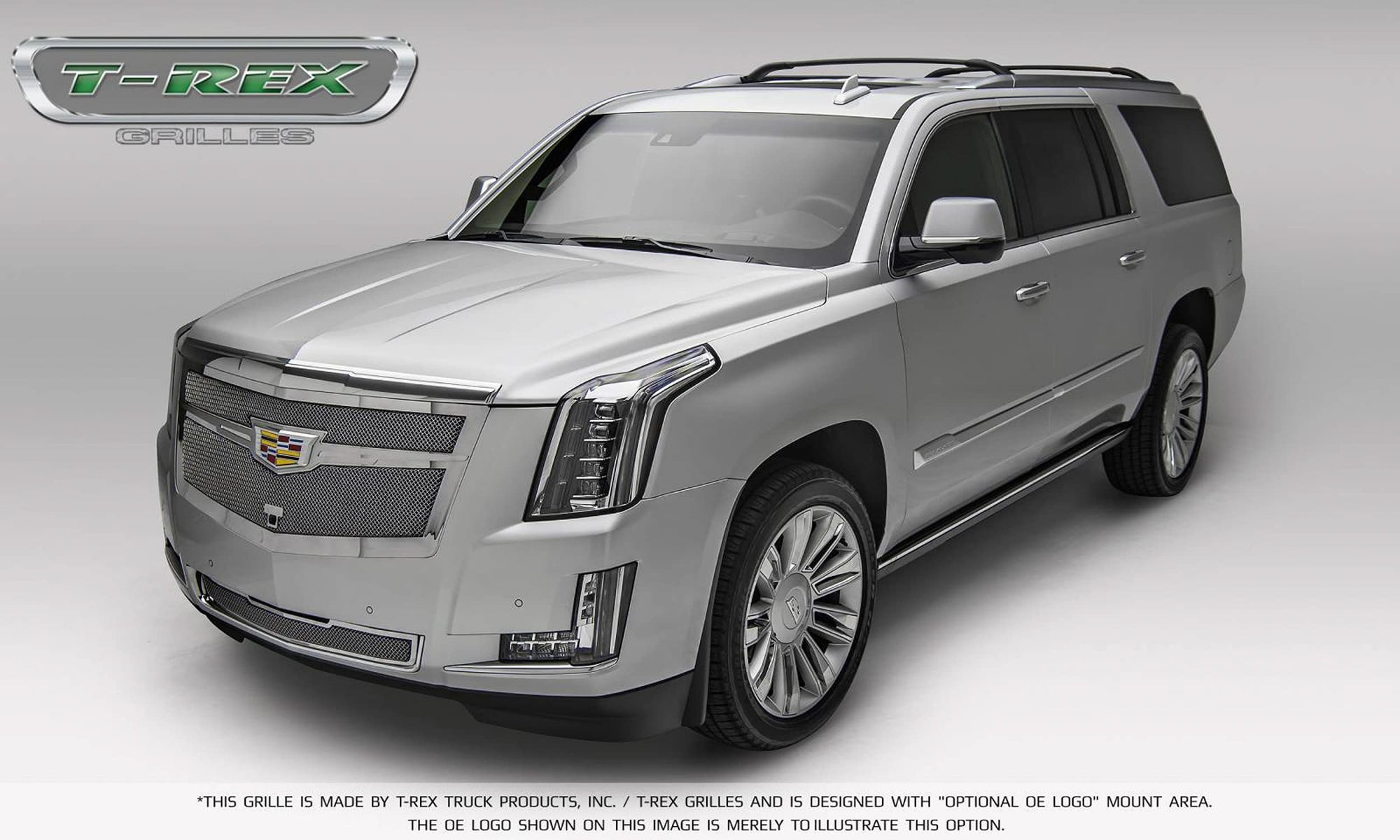 Upper Class Series T-Rex Grilles 2015i-2020 Escalade Bumper Grille, Chrome, 1 Pc, Replacement - PN #57181, Polished