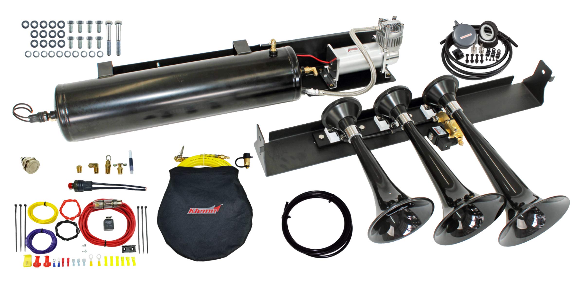 Kleinn Air Horns Train Horn Kit Direct Fit Bolt On for 2009-2014 F-150