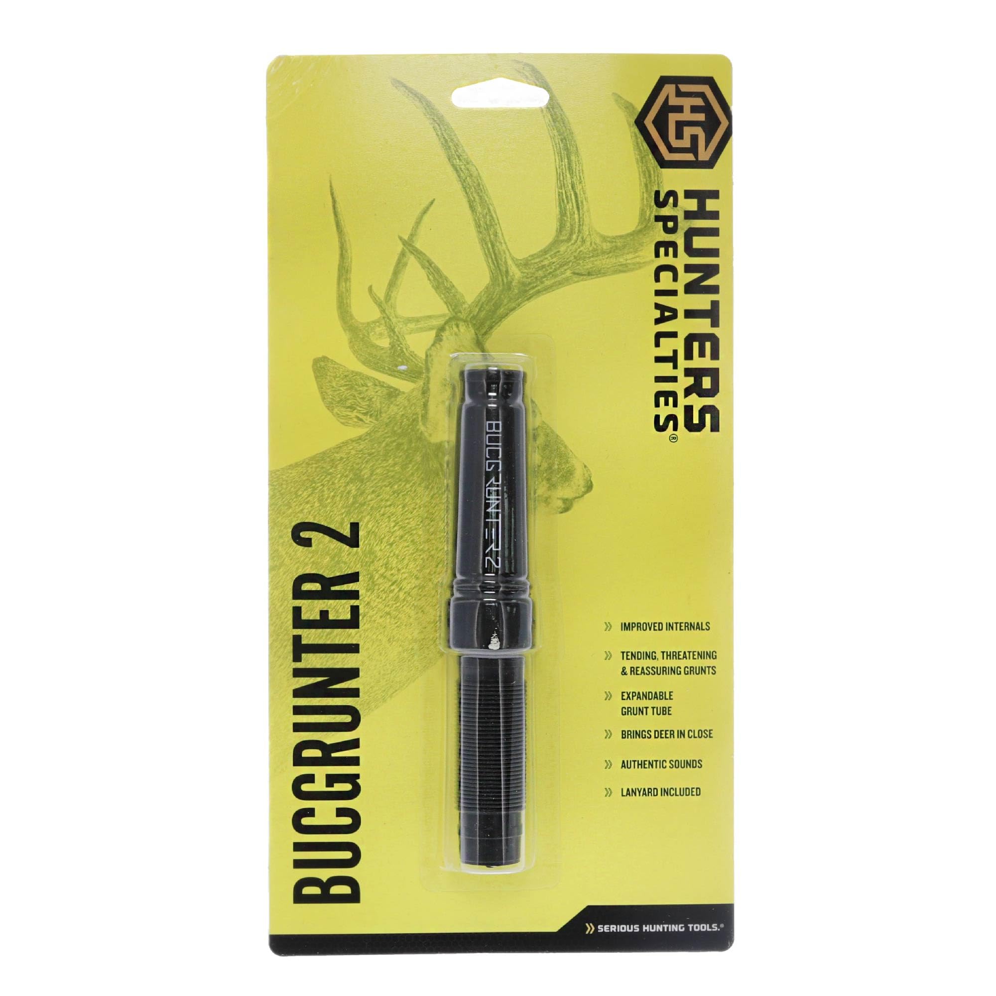 Bucgrunter 2 Hunters Specialties Hunting Deer Call - Realistic Mature Buck & Young Buck Vocalizations Game Call