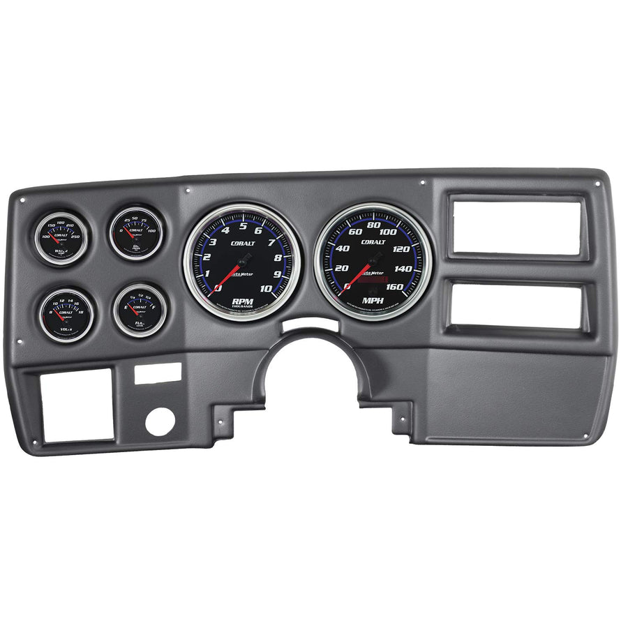 Auto Meter Gauge Kit 7027-CB, 6 Pc, Chevy Truck/Suburban 73-83, RPM/Mph/Fuel/Oilp/Wtmp/Volt, Cobalt