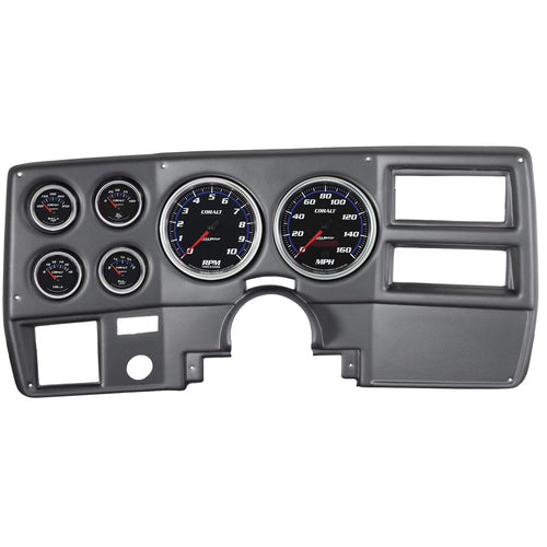 Auto Meter Gauge Kit 7027-CB, 6 Pc, Chevy Truck/Suburban 73-83, RPM/Mph/Fuel/Oilp/Wtmp/Volt, Cobalt