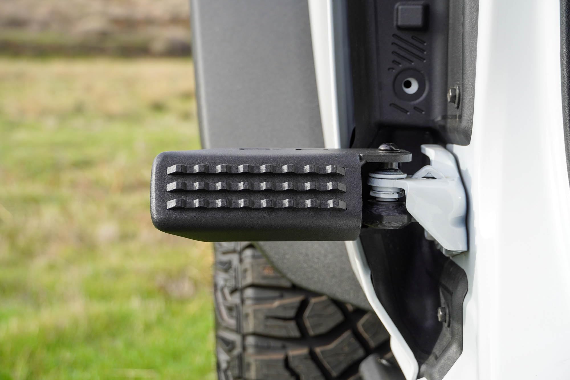 Foot Pegs DV8 Offroad for the 2021-2025 Ford Bronco | Sold as a Pair | Comfortable Place to Rest your Foot | Anti-Slip Pedal Grip Design | Fits Front & Rear Door Hinges