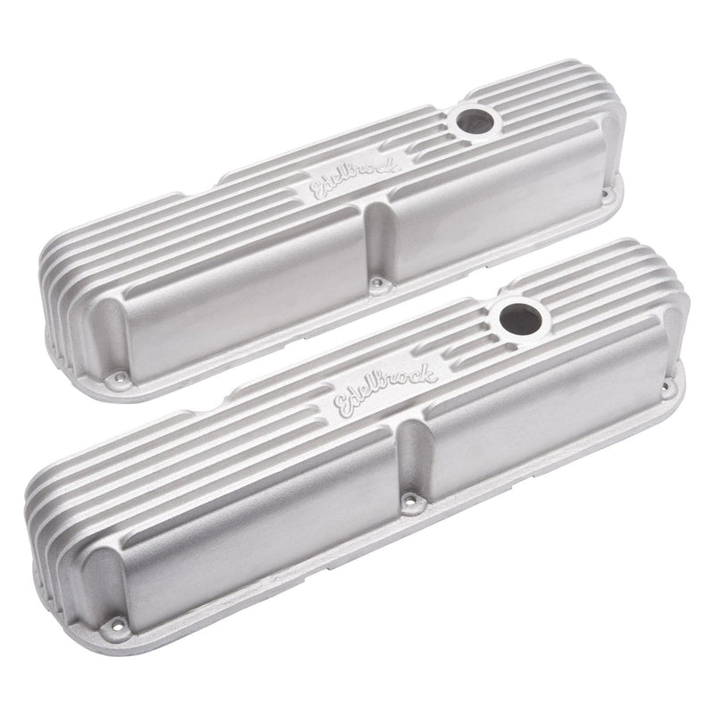 Valve Cover Kit Edelbrock 41769 (Classic Finned SBM LA)