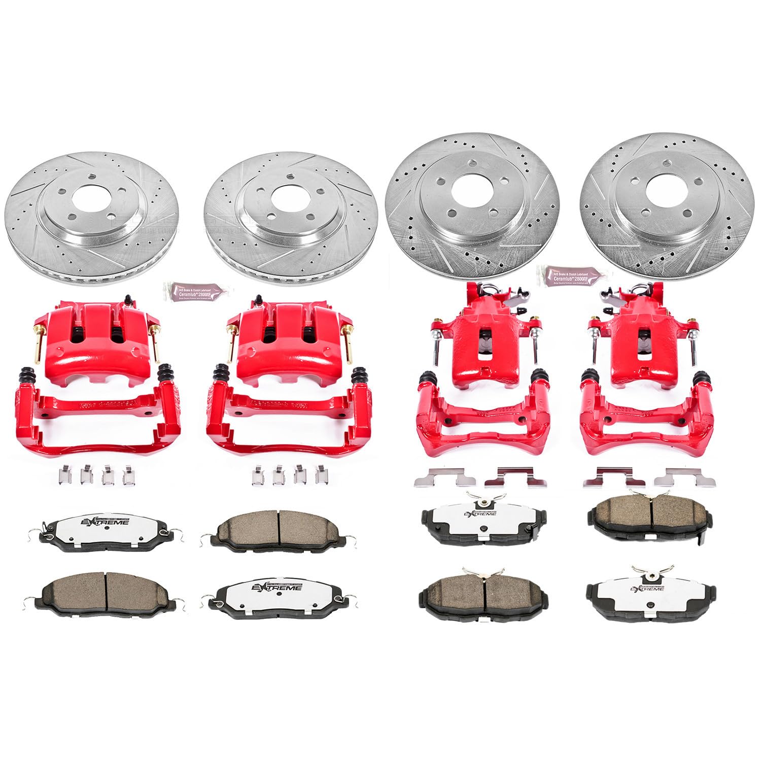 Power Stop Z26 KC5407-26 Front Street Warrior Brake Kit For Ford Mustang 2011-2014 [Model Specific]