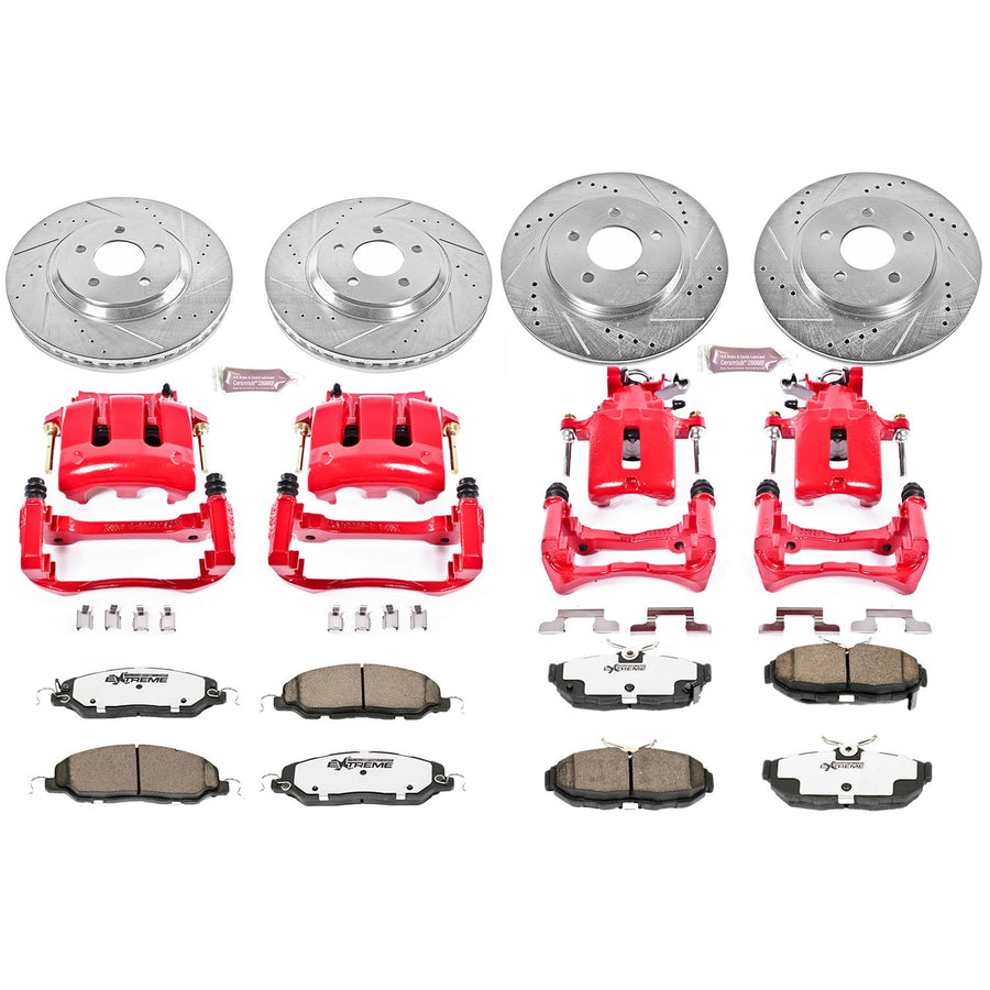 Power Stop Z26 KC5407-26 Front Street Warrior Brake Kit For Ford Mustang 2011-2014 [Model Specific]