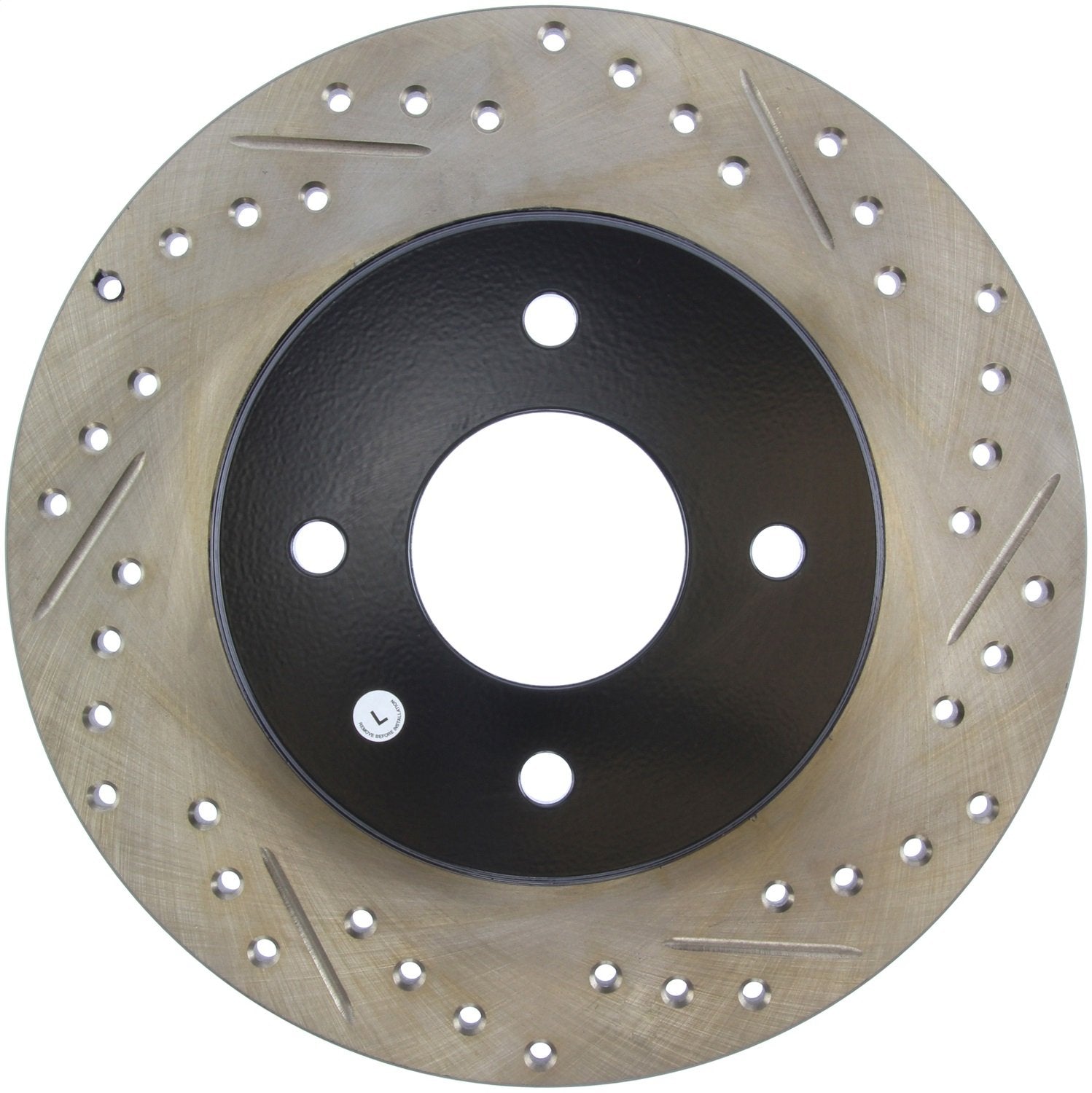 Sport Drilled/Slotted Brake Rotor StopTech 127.42021L (Rear Left), 1 Pack