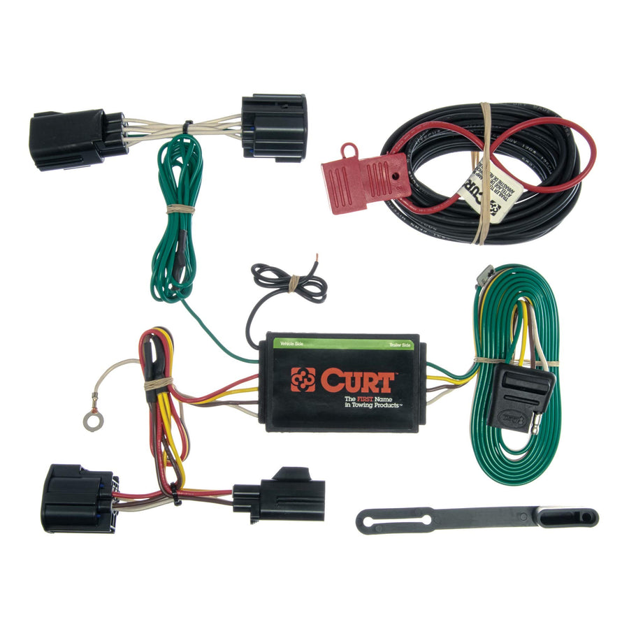 4-Pin Trailer Wiring Harness CURT 56140 Vehicle-Side Custom, Fits Select Ford Focus Hatchback