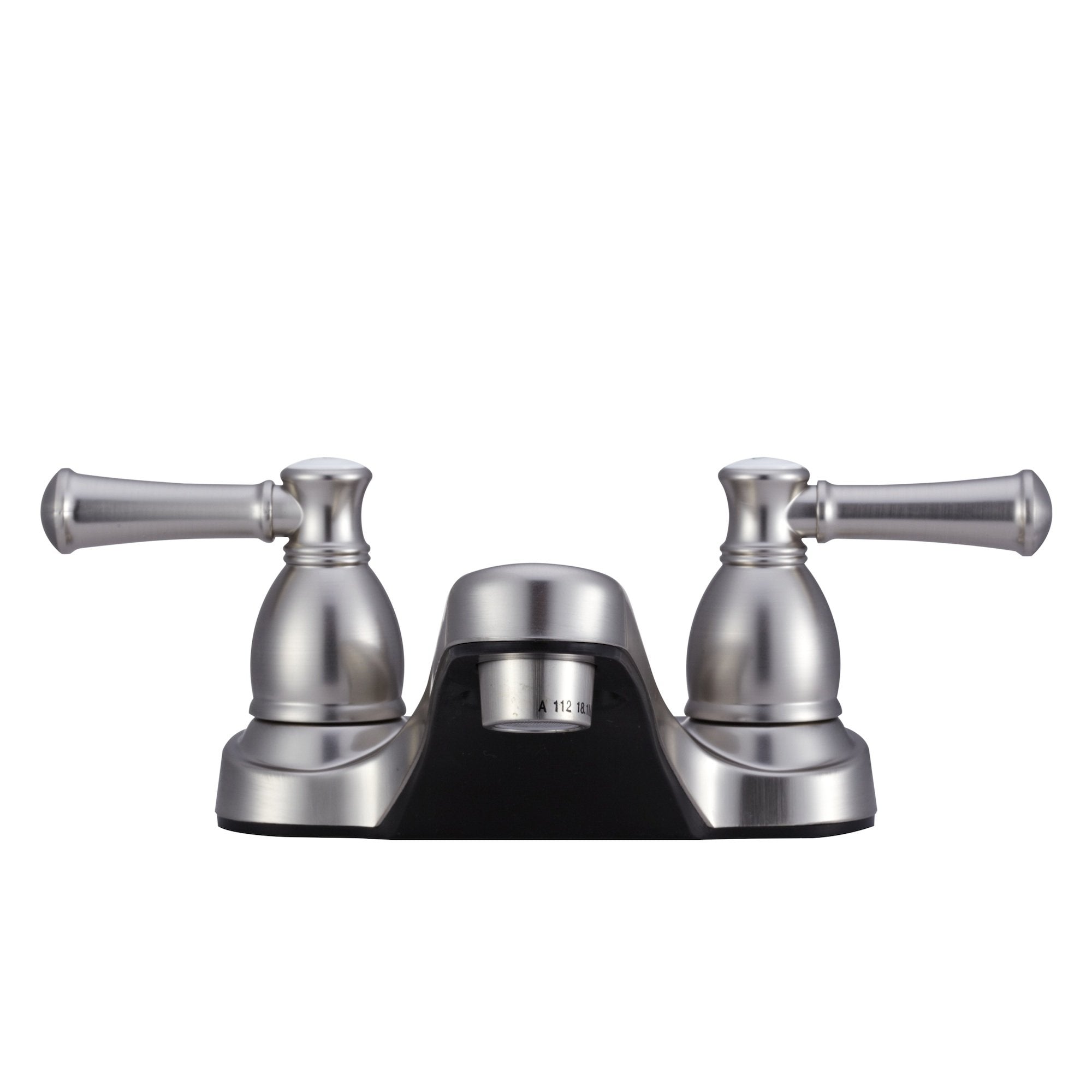 Dura Faucet RV Bathroom Faucet DF-PL700L-SN with Classical Hot and Cold Handles (Brushed Satin Nickel)