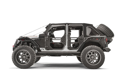 Fab Fours Slant Back JK2070-1 Tire Carrier for The 07-17 Jeep Jk Y1261T