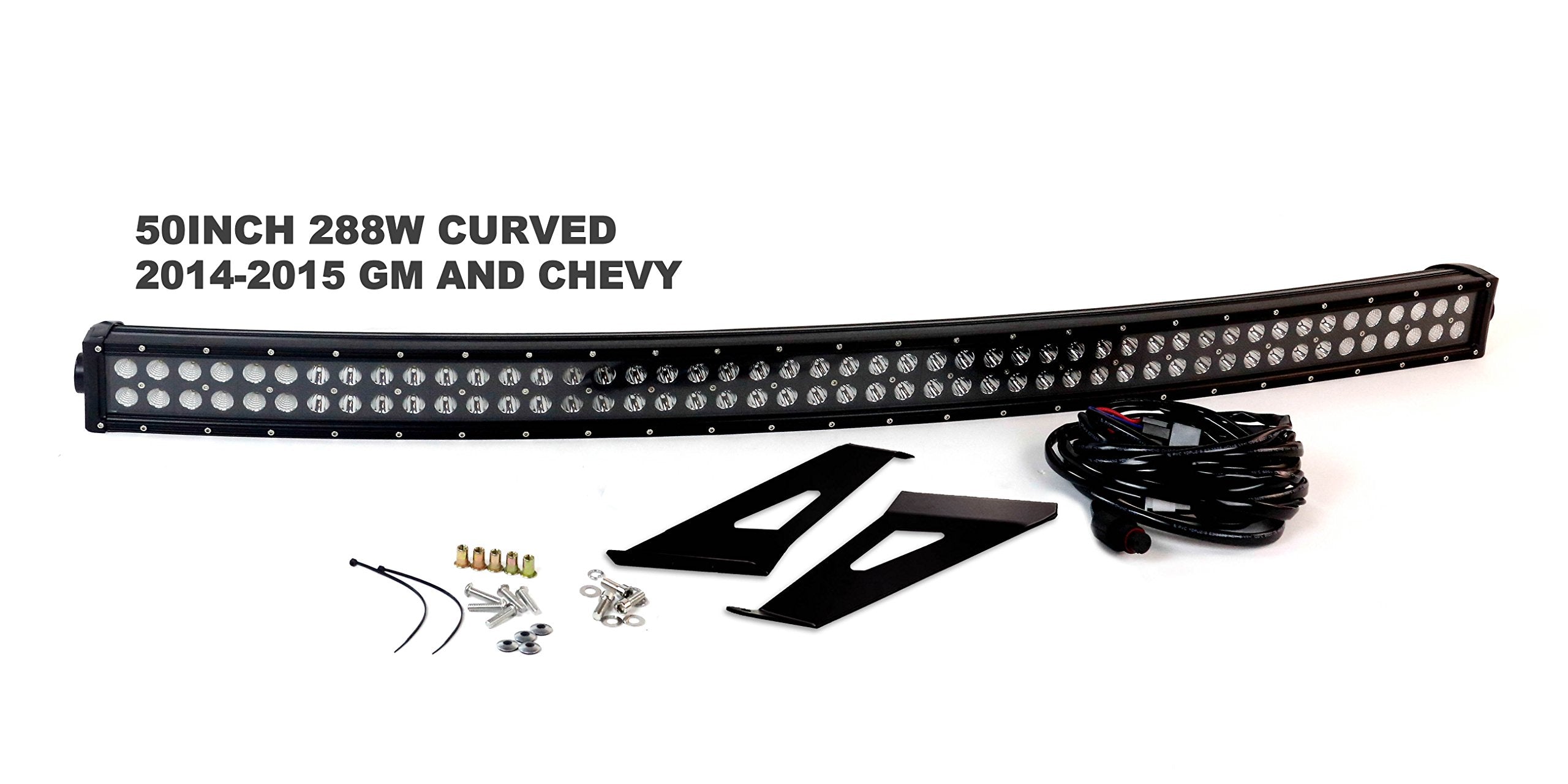 Race Sport Lighting RS-L37-288W Complete LED Light Bar Kit 2014-2016 Chevy and GMC 1500/2500