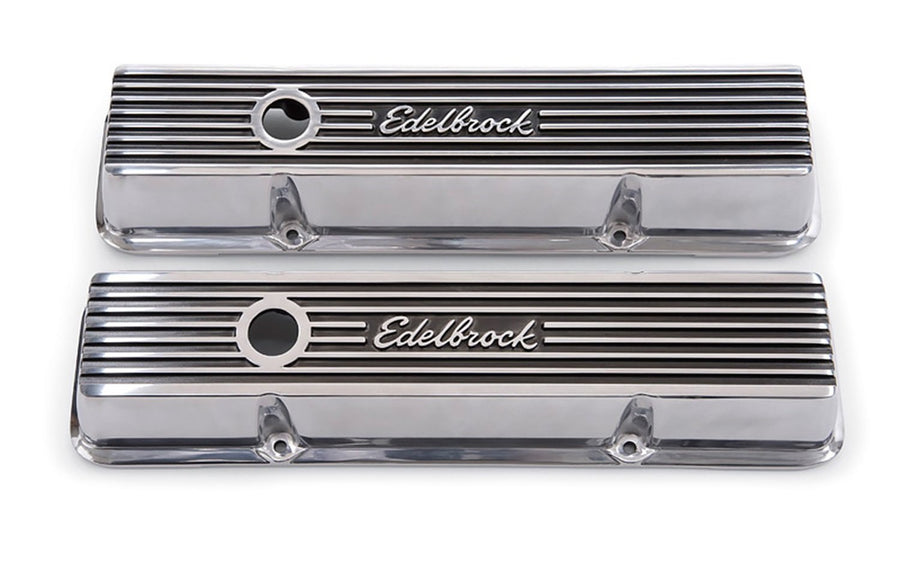 Edelbrock Valve Cover Kit 4262 (Elite II Series SBC Short), Multi, One Size