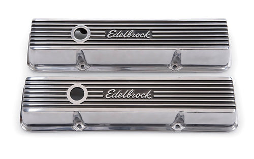 Edelbrock Valve Cover Kit 4262 (Elite II Series SBC Short), Multi, One Size