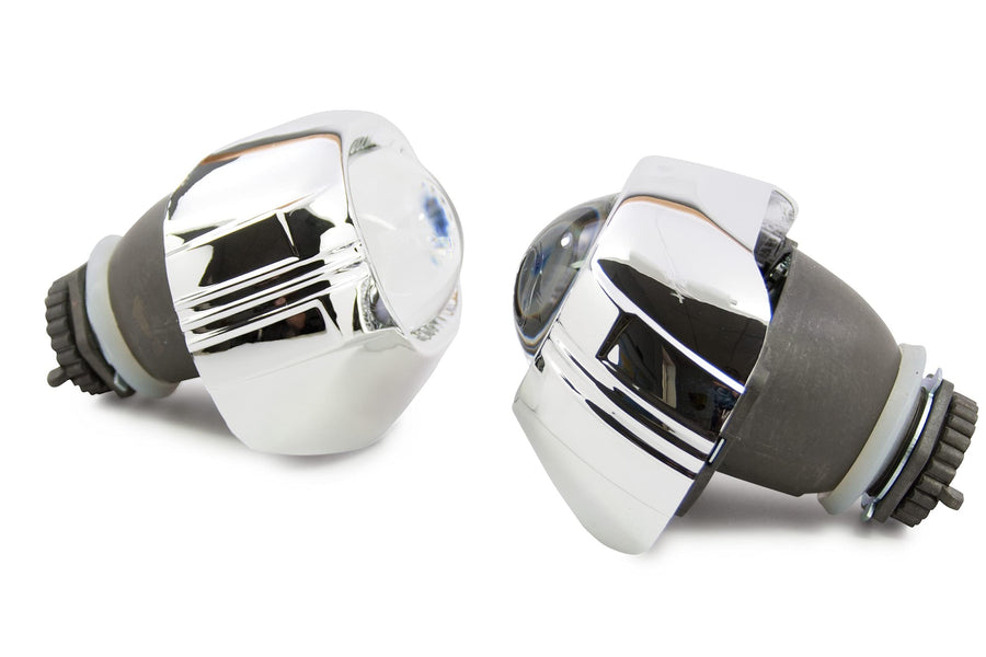Morimoto Square Ocular Projector Shroud, Chrome Finish Bezel with Mounting Clips for Custom Projector Retrofits (1x S310)