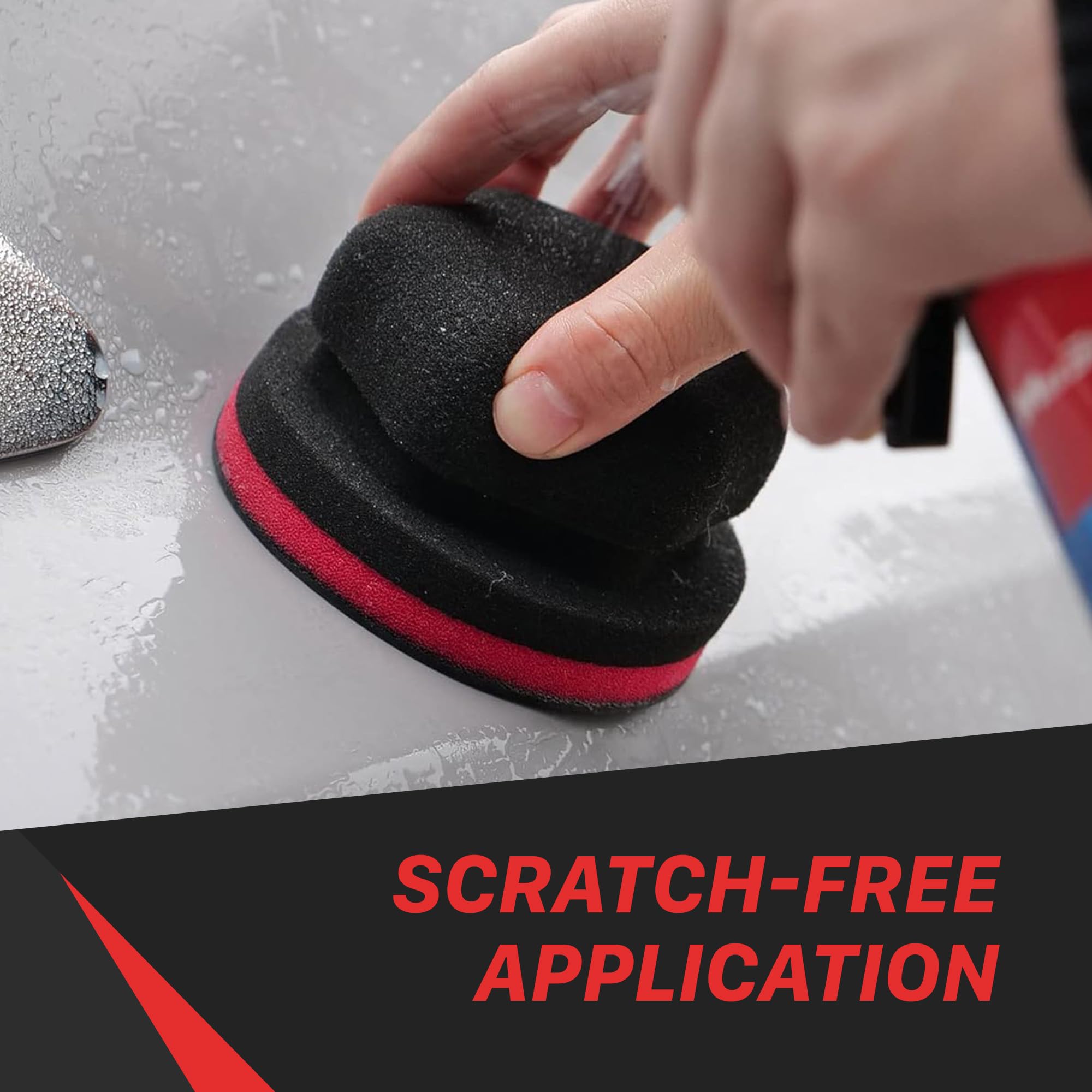 Maxshine Clay Applicator Synthetic | 3.5" Diameter, Universal Fit, Foam Grip | Durable, Reusable, Efficient Surface Contaminant Removal for Smooth Car Paint
