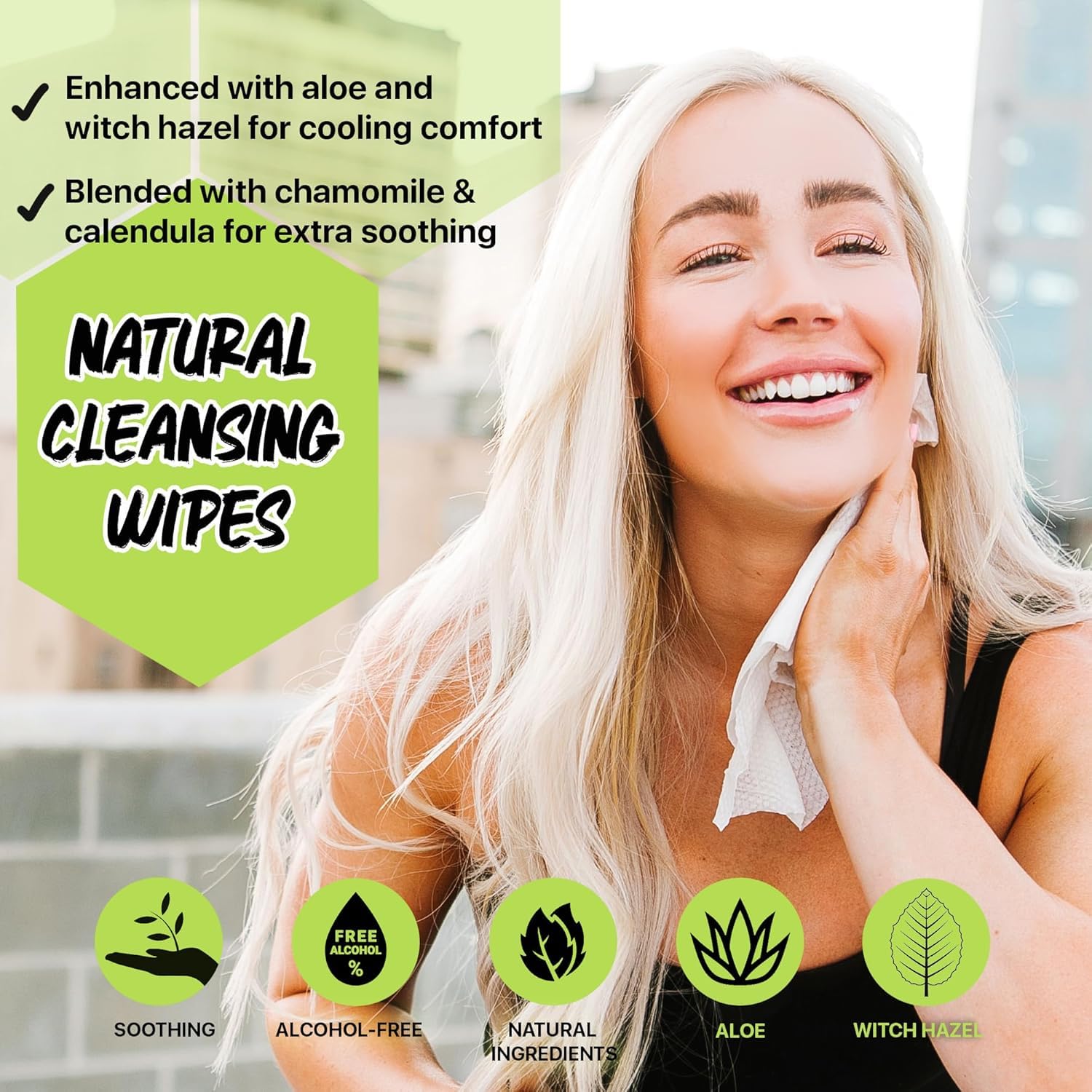 The Klean Freak Body Wipes - Individually Wrapped 12 count | Showerless Body Wipe for Women & Men | Sustainable Bodywipes for Gym, Travel, Camping | Lemongrass Citronella