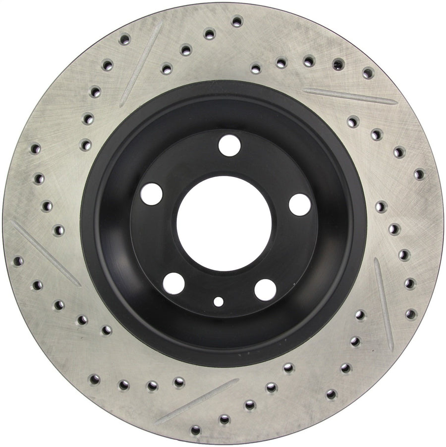 Sport StopTech 127.33088L Rear Left Drilled/Slotted Disc Brake Rotor - Fits 2004-2009 Audi S4 Vehicles