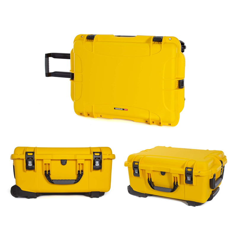 Waterproof Nanuk 955 Hard Case with Wheels - Empty - Yellow