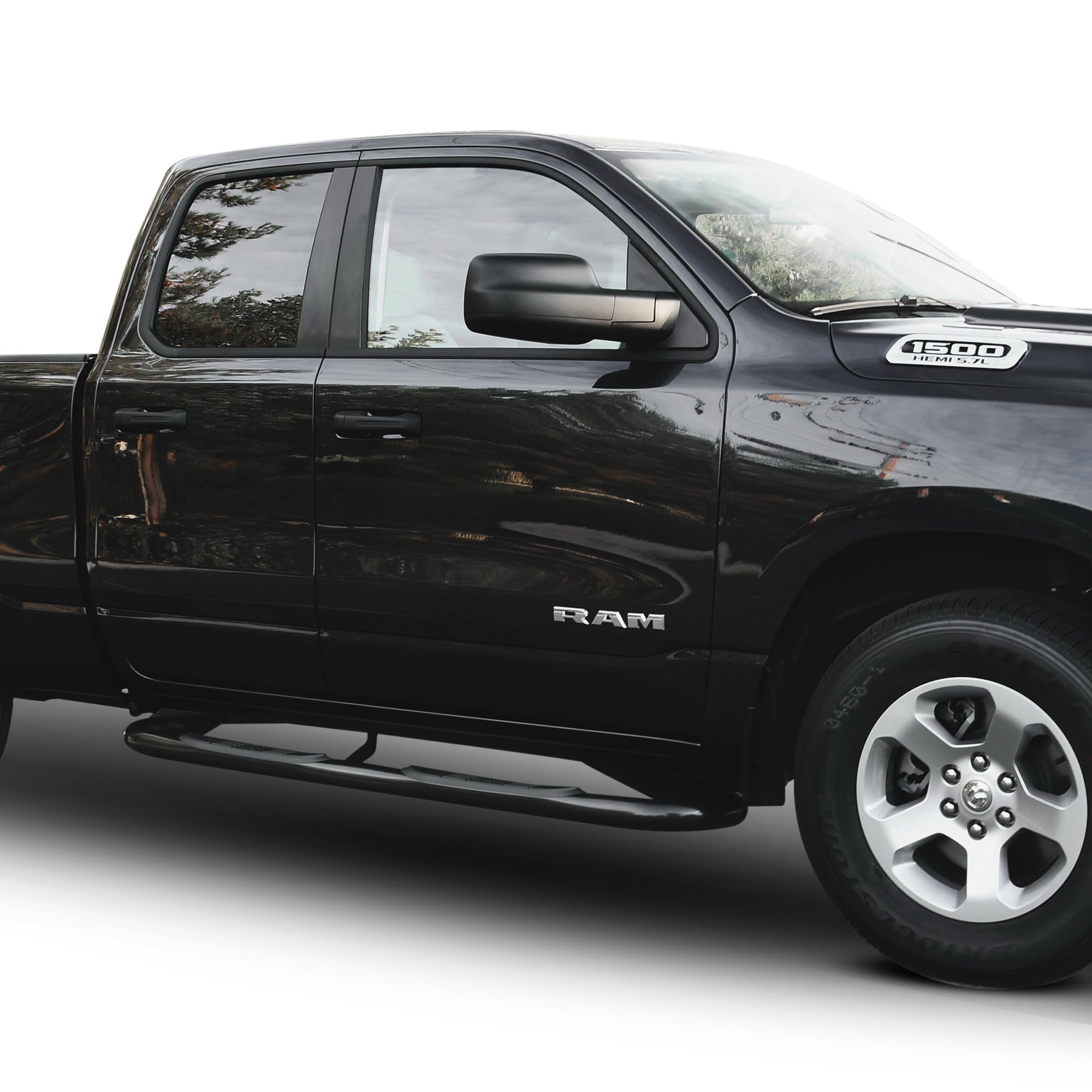 Westin E-Series 23-4085 3 Nerf Step Bars fits 2019-2023 Ram 1500 Crew Cab (Excl. Ram 1500 Classic) Black 1 Pair