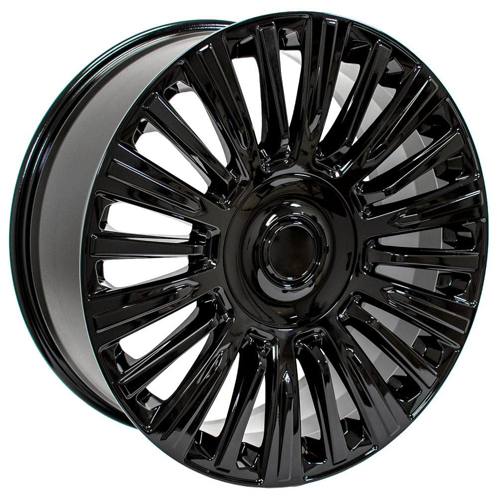 22 Inch OE Wheels CA92 Rim Fits Escalade Premium Luxury Platimum Style 6x139.7 22x9 Gloss Black - Hollander 4876 (1)