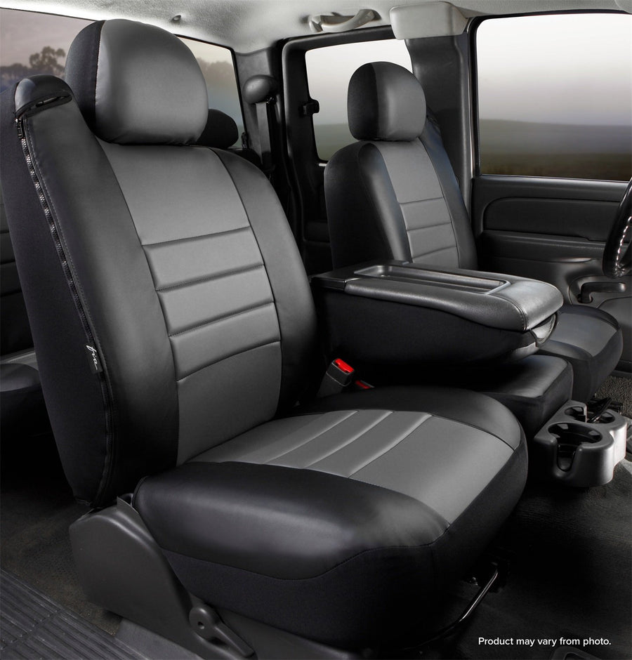 Gray FIA SL68-16 Front 40/20/40 Split Seat Cover with Center Armrest