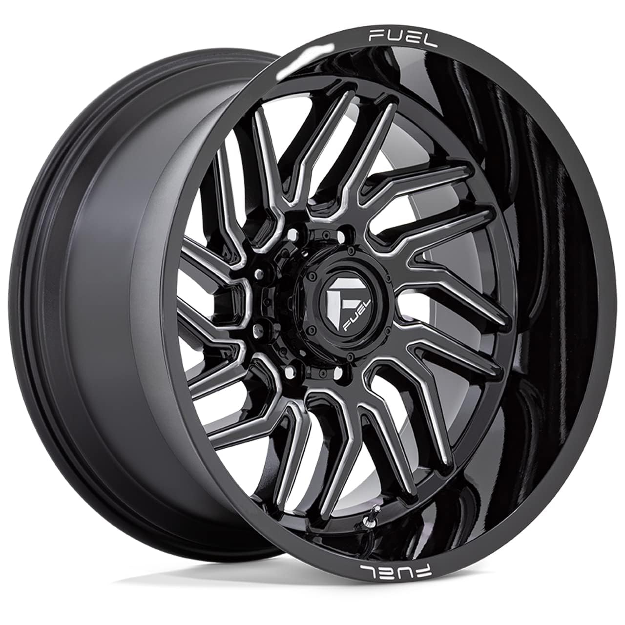 D807 HURRICANE FUEL OFF-ROAD 20X9, 5X150, 5.79, 20mm GLOSS BLACK MILLED - D80720905657