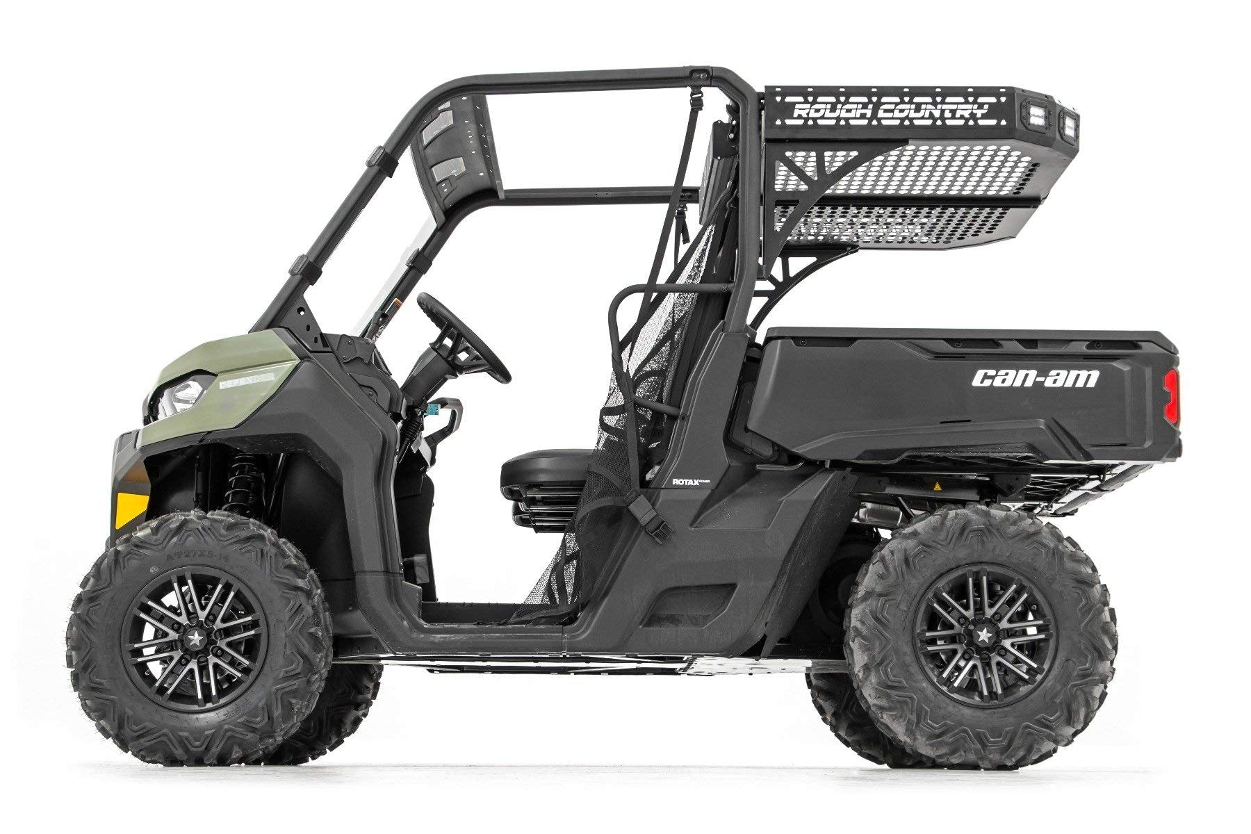 Rough Country Cargo Rack Rear for Can-Am Defender (2017-2025) - Bolt-on Over-Bed Storage