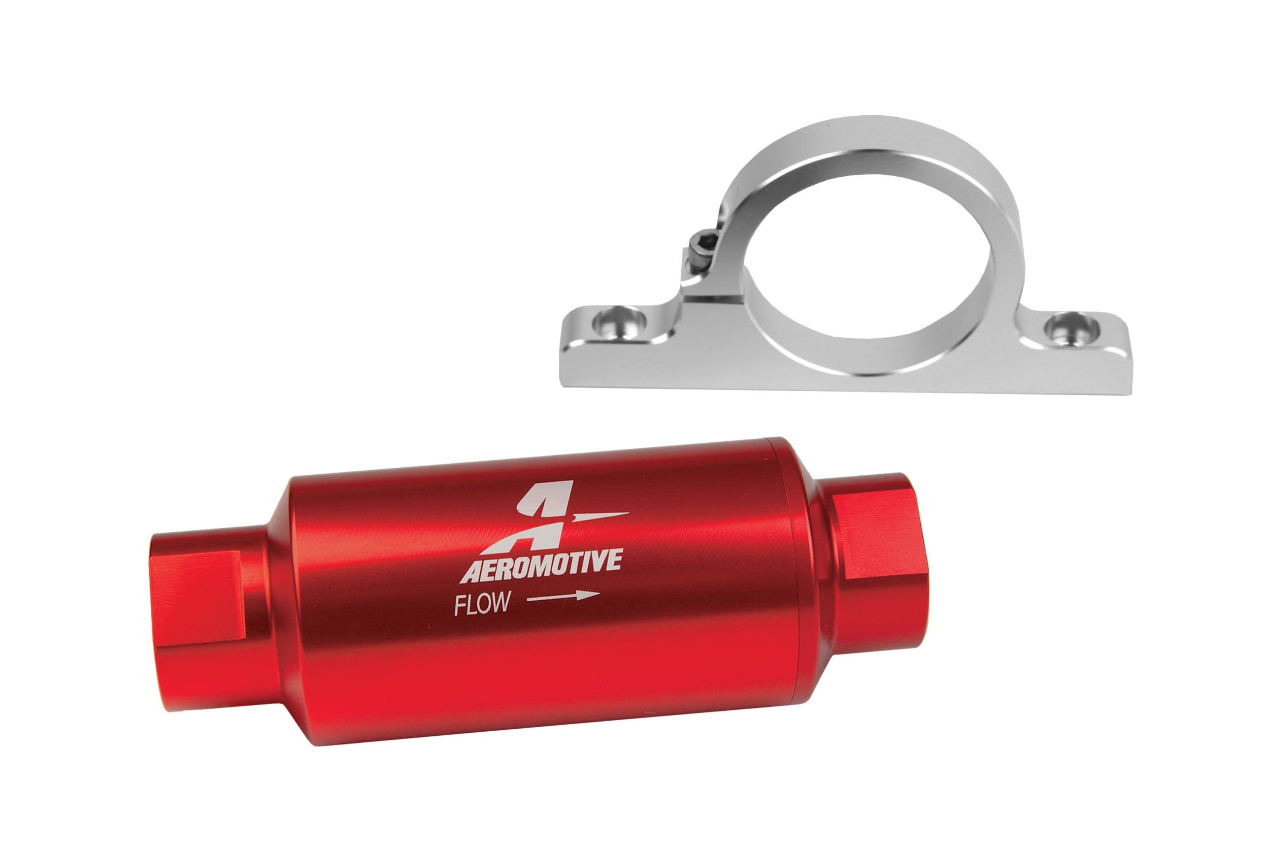 In-Line Fuel Filter and Billet Mounting Bracket Combo Kit Aeromotive 12337