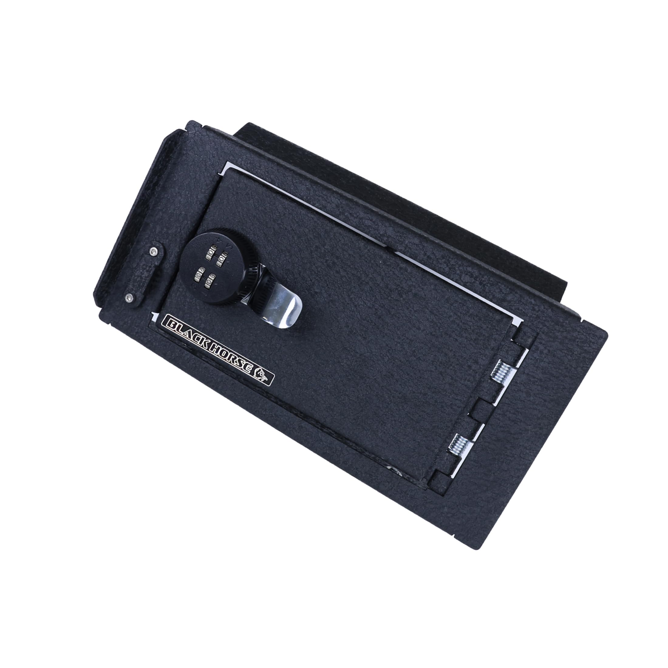 Center Console Safe Black Horse Security Lock Box, Black Gun Box Organizer, with 4 Digit Combination Resettable Lock Compatible with 2016-2022 Mercedes-Benz GLC-ASMB01