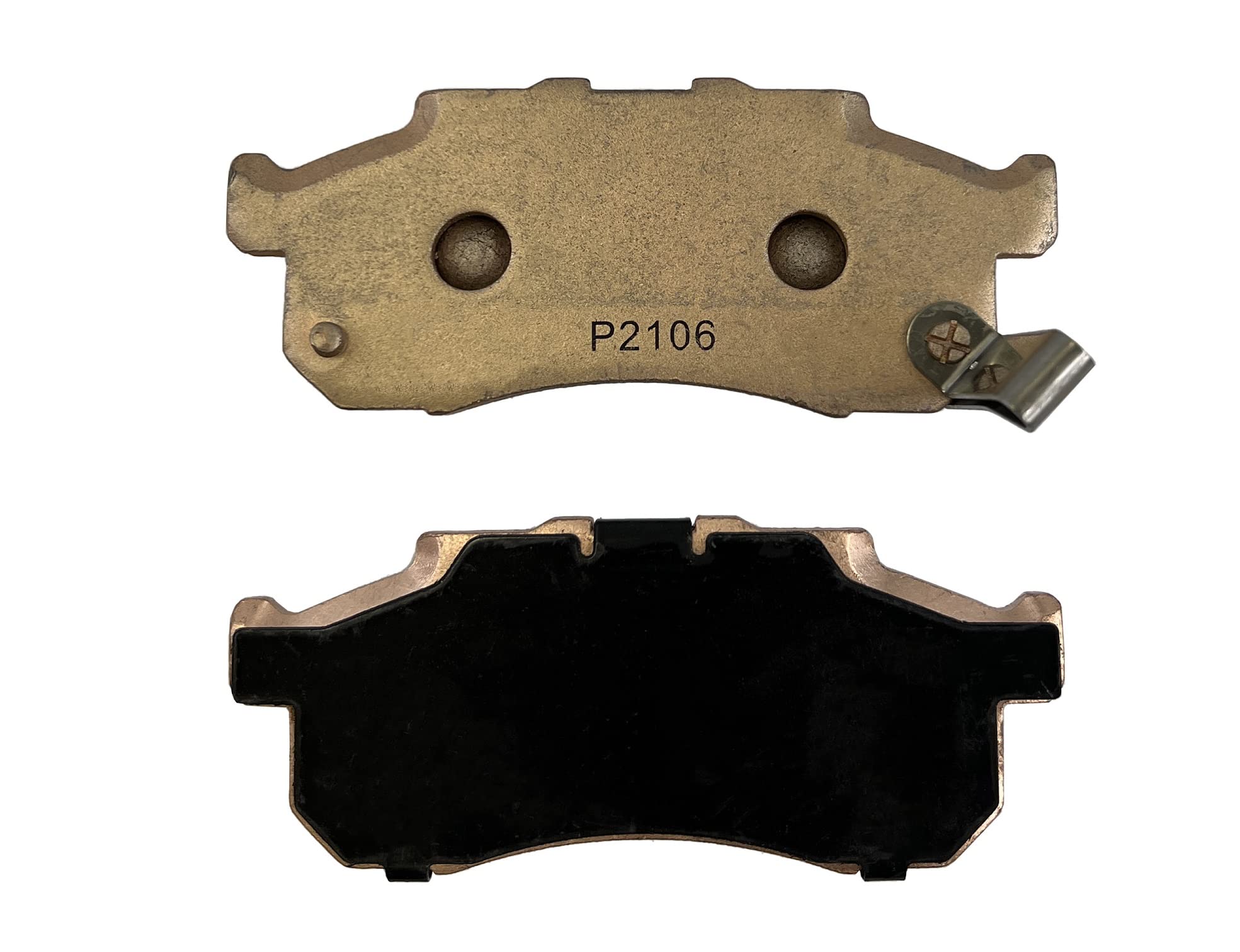 Front Left Demon Powersports Sintered Brake Pads for Honda Pioneer 500/520/700, SXS700M2/SXS700M4 Forest, High Density Sintered Metallic Material For Better Grip (See Fitment Details in Description)