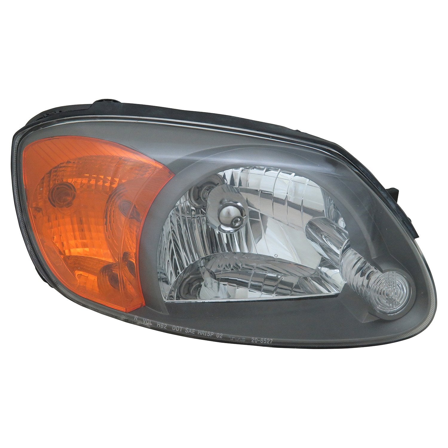 Right TYC Headlight Assembly Compatible with 2003-2006 Hyundai Accent
