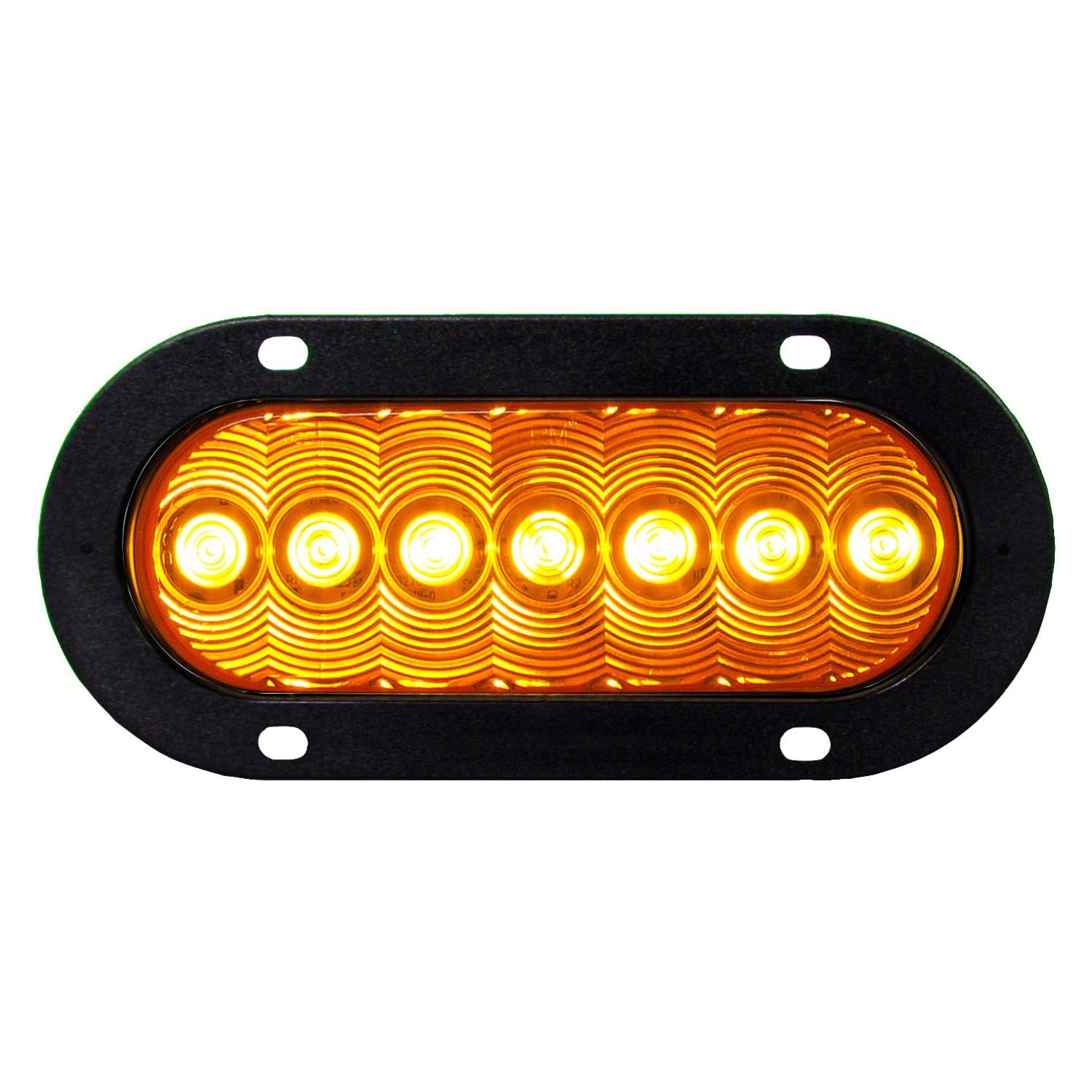 823A-7 Peterson Manufacturing LED (Fp/T Oval 7 Diode Amp Housing Fling Mount 6.5"X2.25"), 1 Pack