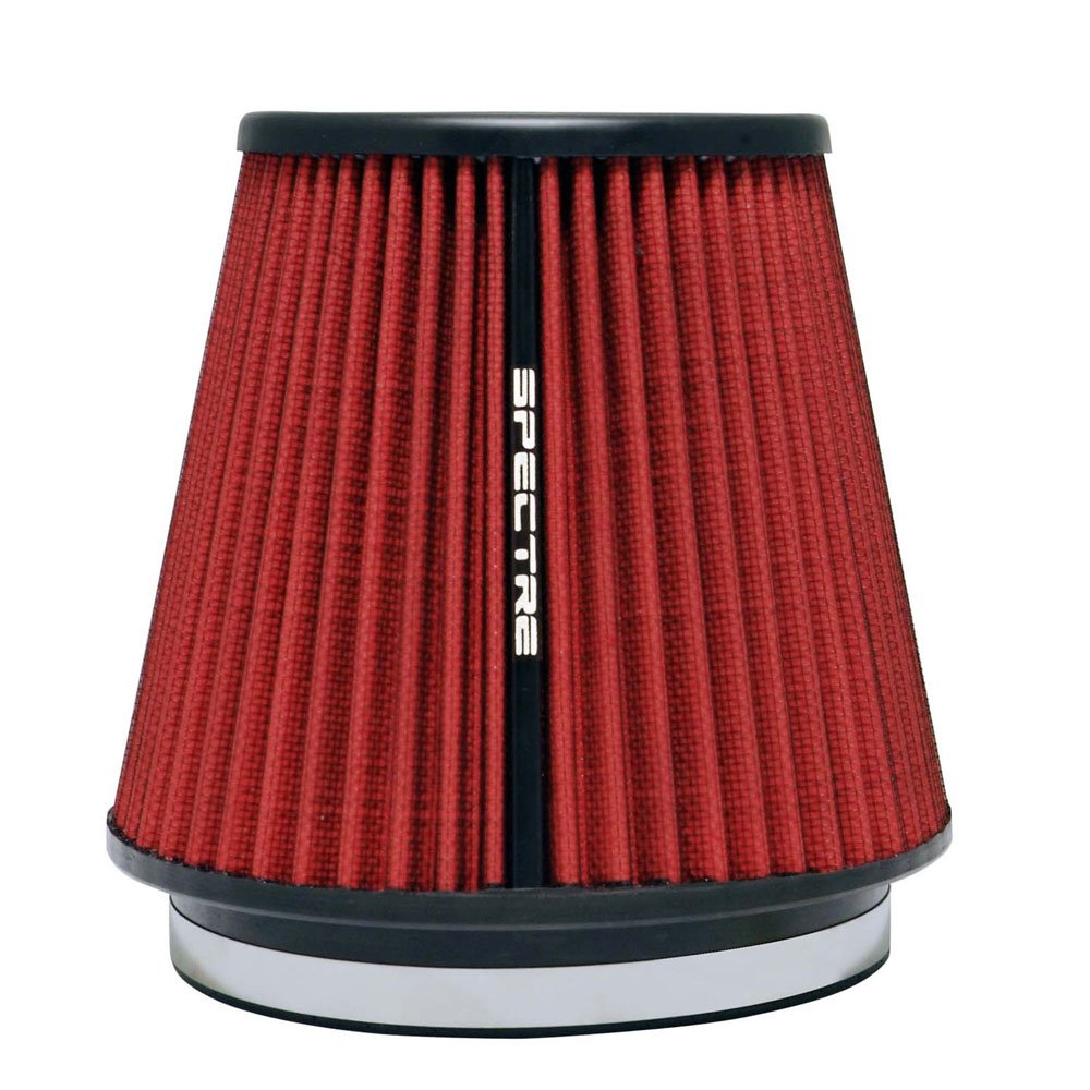 Spectre Clamp-On Universal Air Filter: High Performance, Washable Filter: Round Tapered; 6 in (152 mm) Flange ID; 7 in (178 mm) Height; 7.313 in (186 mm) Base; 5.125 in (130 mm) Top, SPE-HPR9892