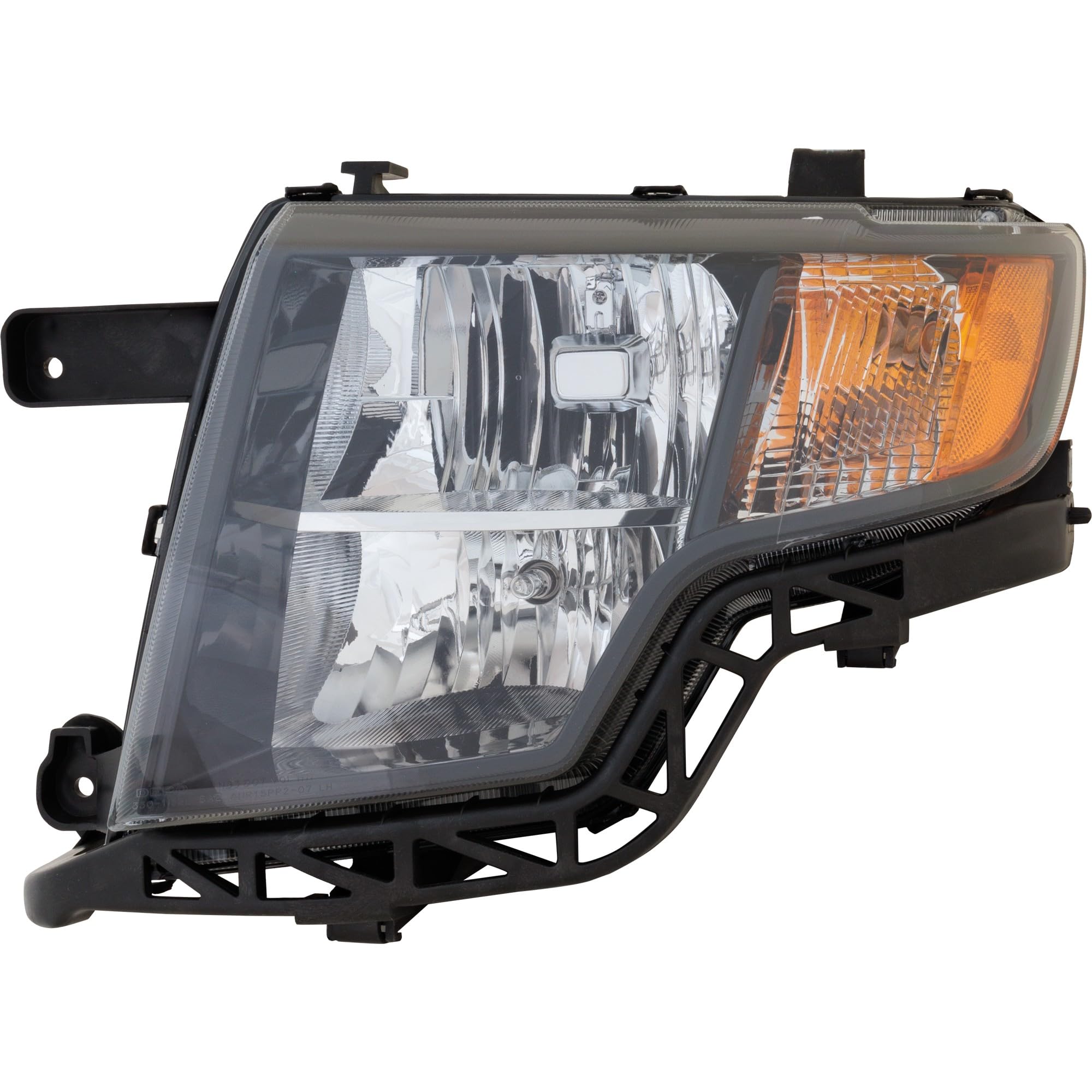 Headlight Assembly Go-Parts for 2009-2010 Ford Edge Sport Model, Halogen, Black Interior, Left (Driver), Replacement