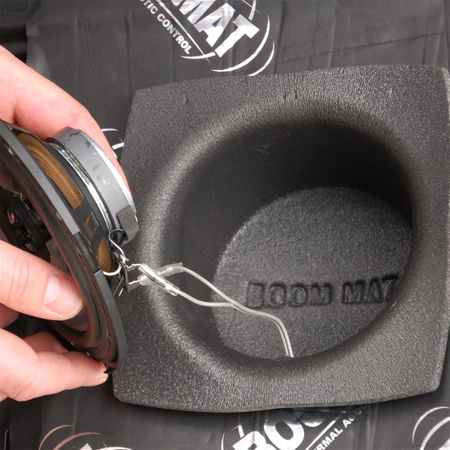 Design Engineering Boom Mat 050320 Speaker Baffles, 5.25" Round (Pack of 2)