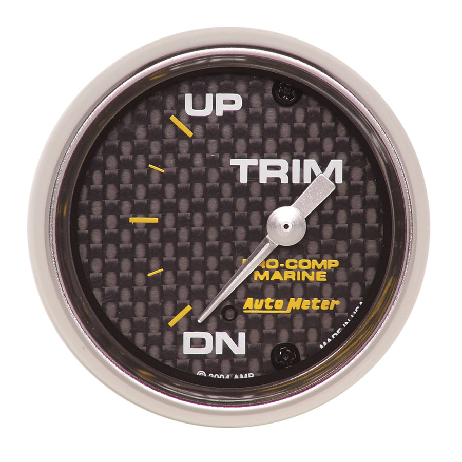 Trim Level AutoMeter Gauge, 2 1/16", 0Ωdown-90Ωup, Electric, Marine Carbon Fiber (200766-40)