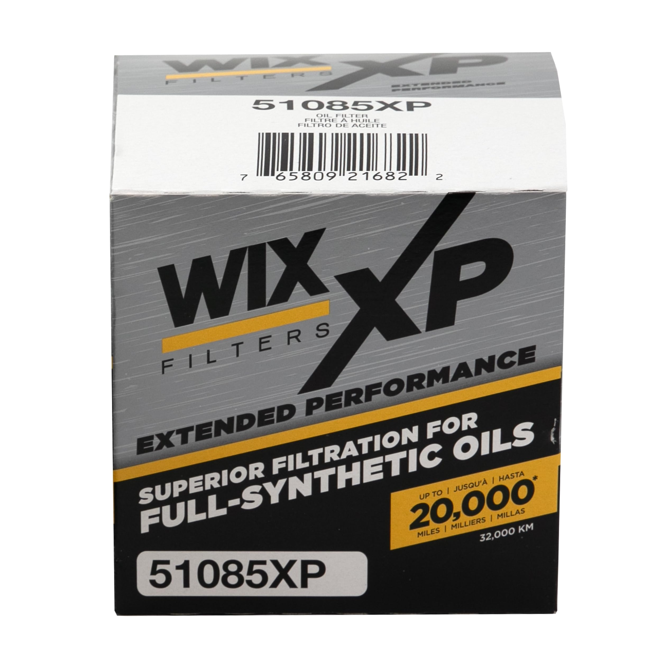 WIX XP Oil Filter Replacement 51085XP, Built for Synthetic Oil - Compatible With Chrysler/Dodge/Jeep Vehicles (91-08), Mitsubishi Eclipse (95-99)